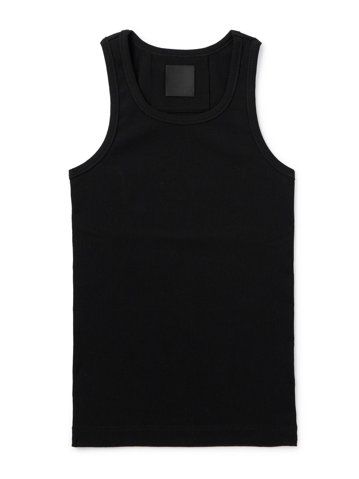 Givenchy Slim-fit Ribbed Stretch-cotton Tank Top In Black