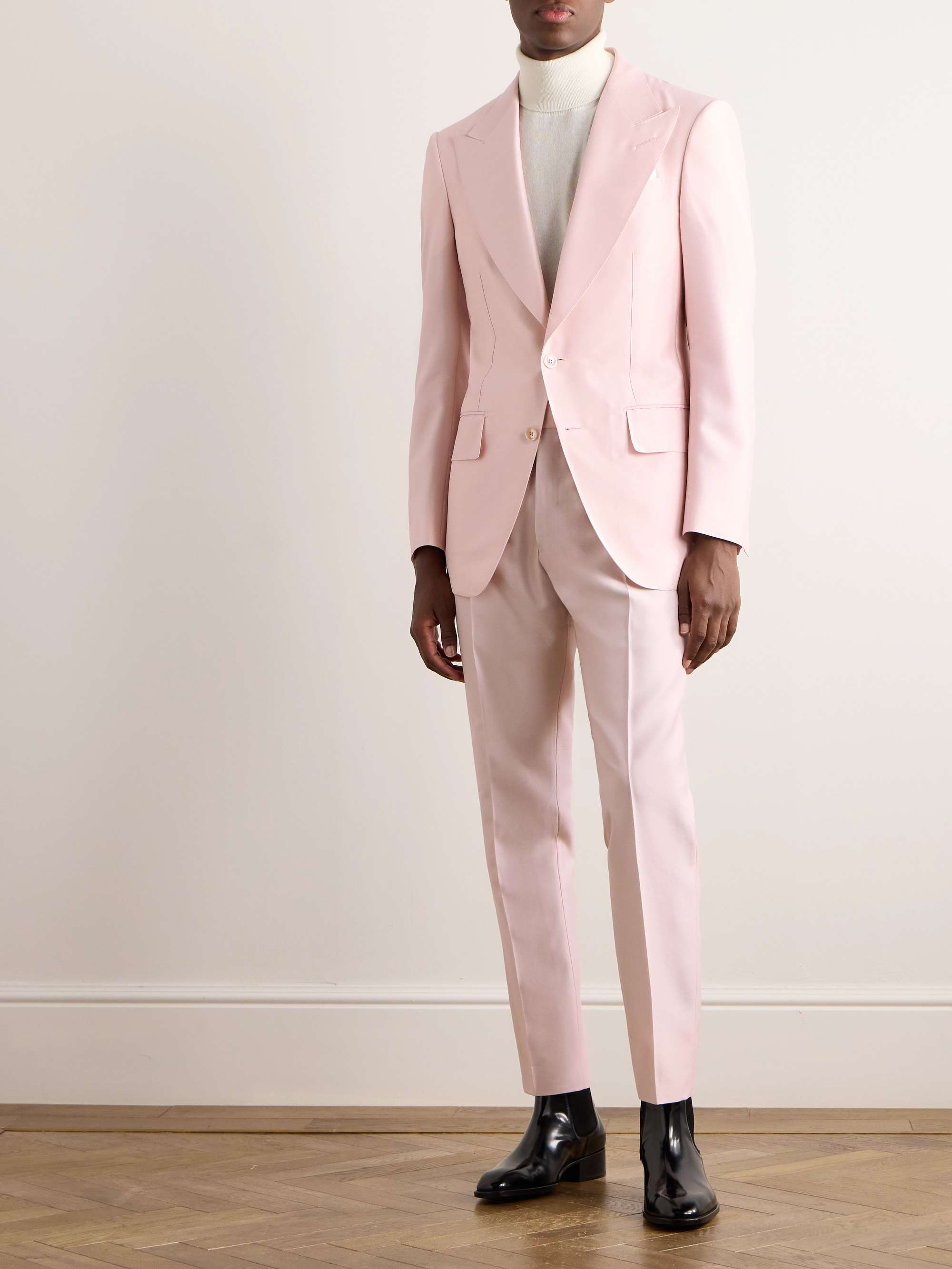 Atticus Wool and Silk Blend Suit Jacket