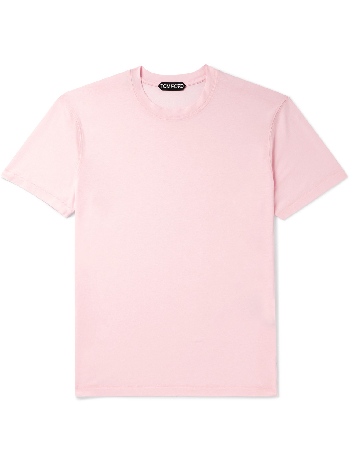 Tom Ford Slim-fit Lyocell And Cotton-blend Jersey T-shirt In Pink