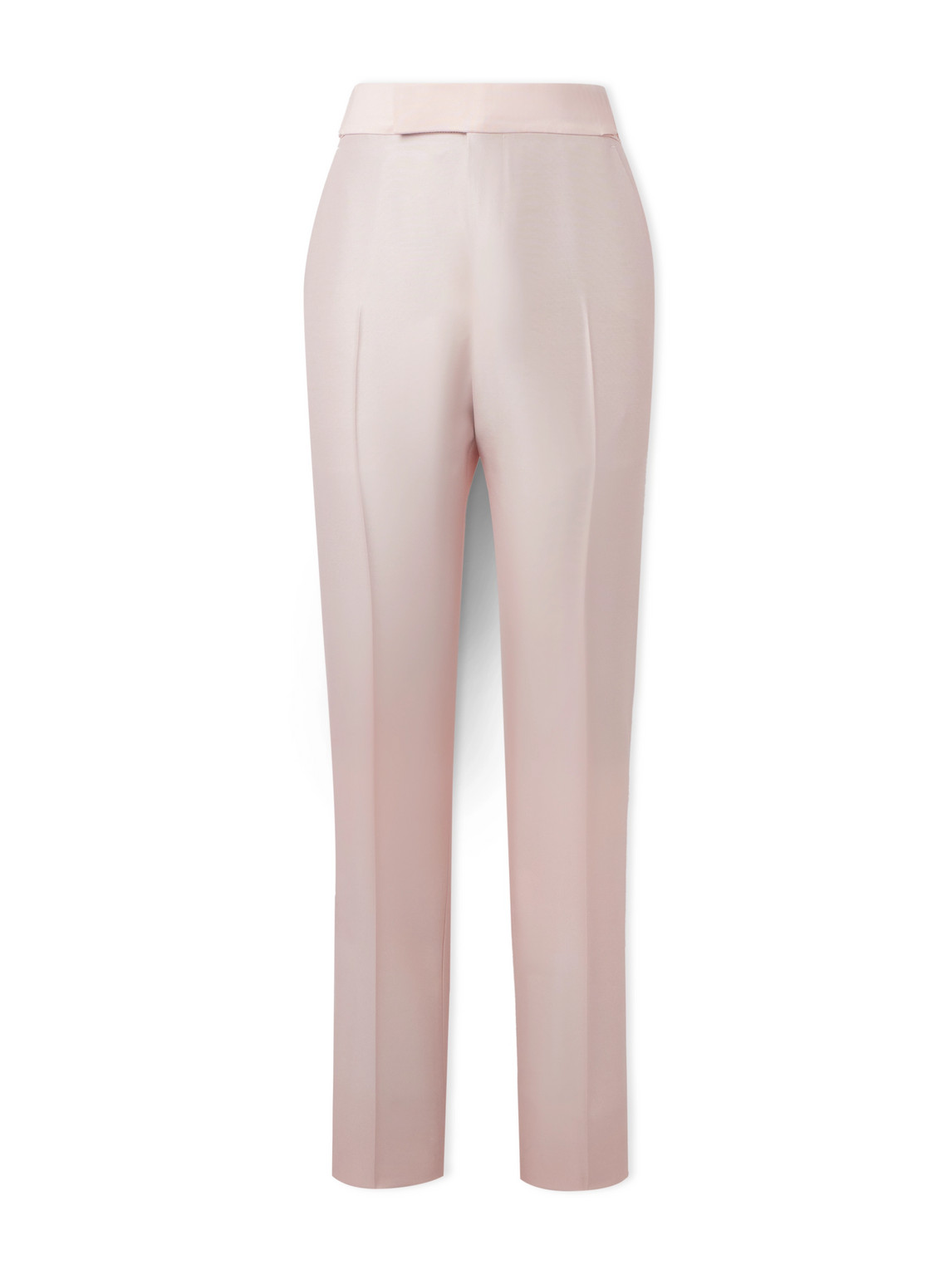 Tom Ford Atticus Slim-fit Tapered Wool And Silk-blend Twill Suit Trousers In Pink