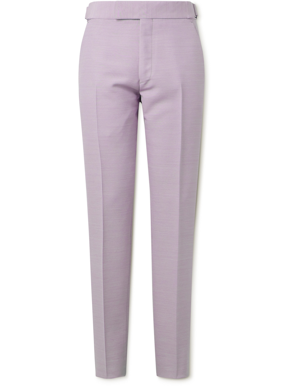Tom Ford Straight-leg Woven Suit Trousers In Purple