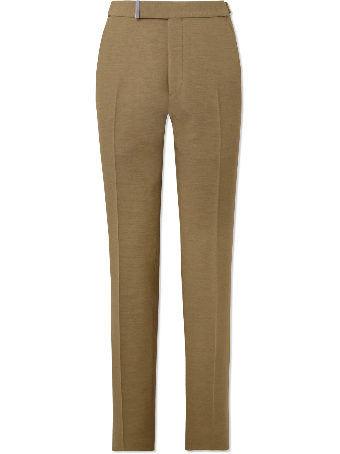 Tom Ford Straight-leg Twill Trousers In Green