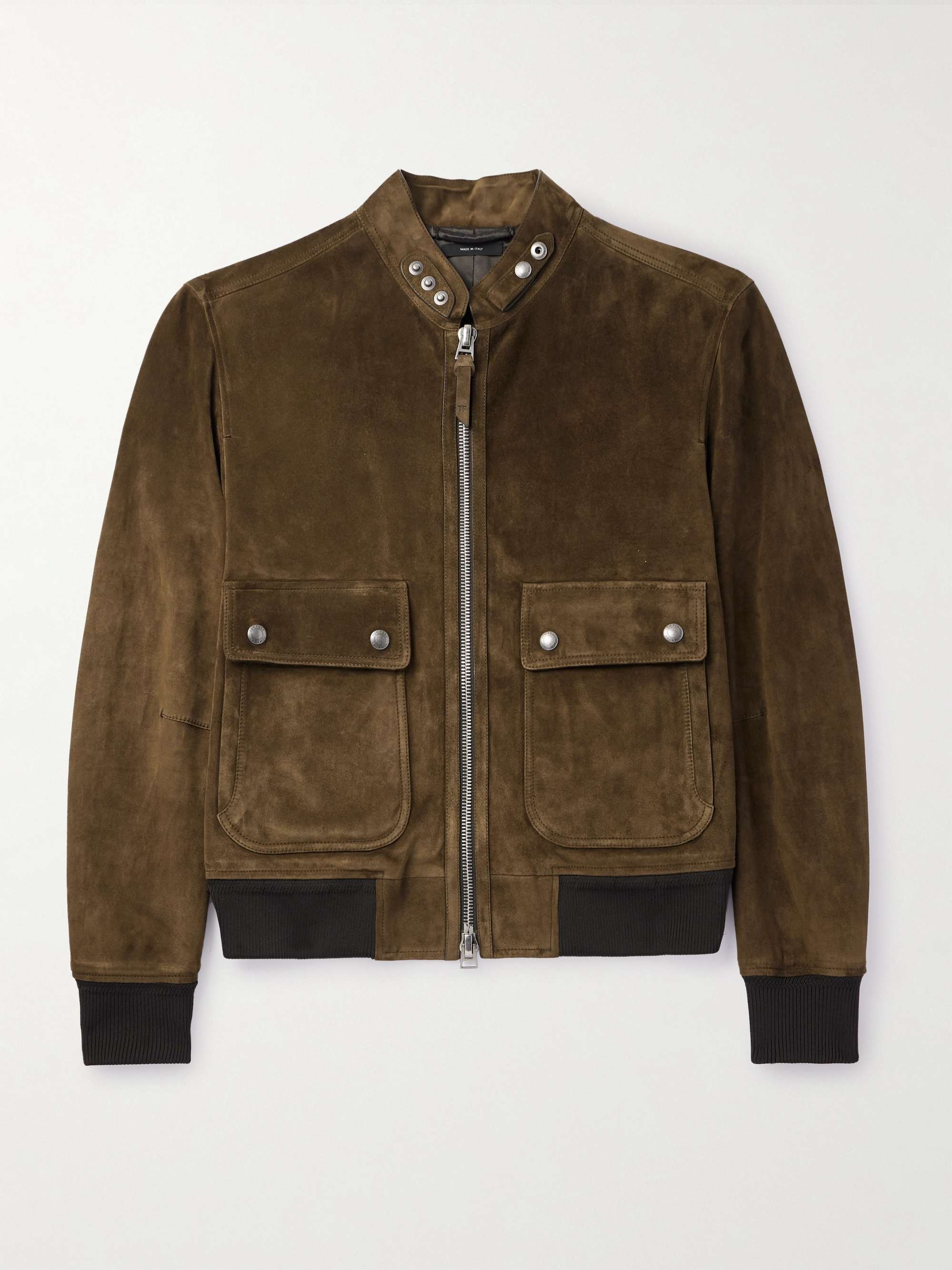 TOM FORD Suede Bomber Jacket for Men | MR PORTER