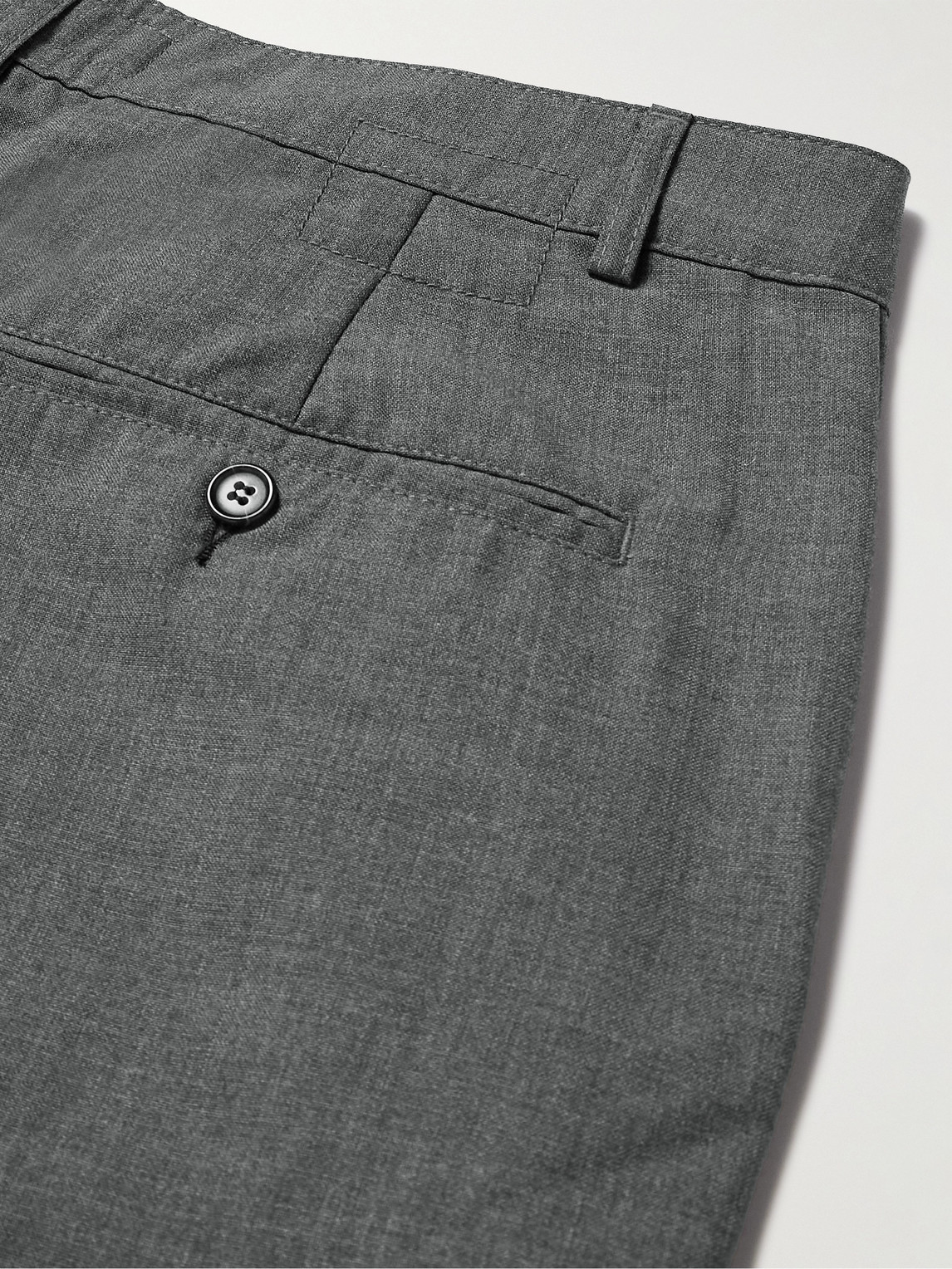 Shop Universal Works Military Straight-leg Twill Trousers In Gray