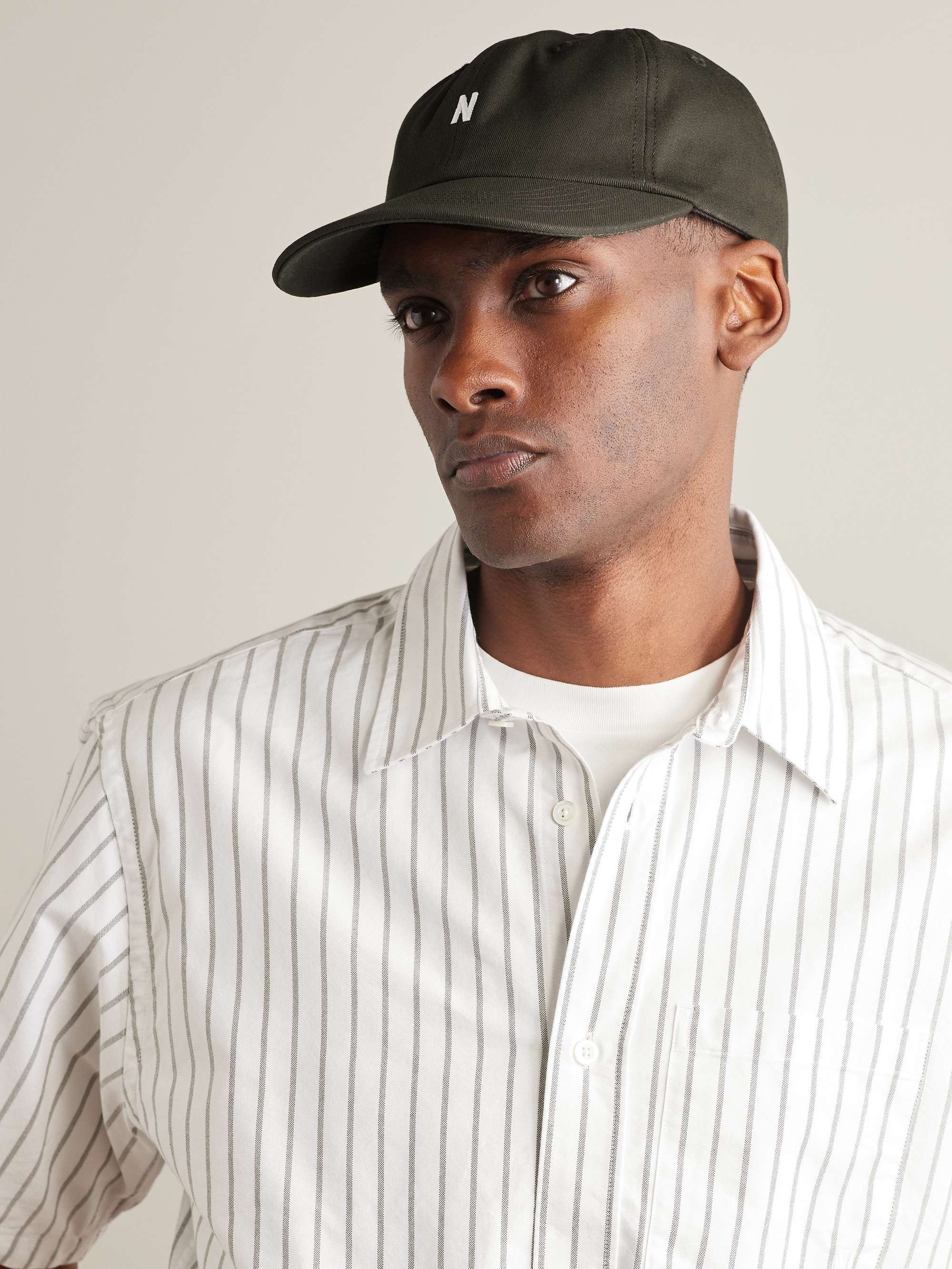 NORSE PROJECTS Logo-Embroidered Cotton-Twill Baseball Cap