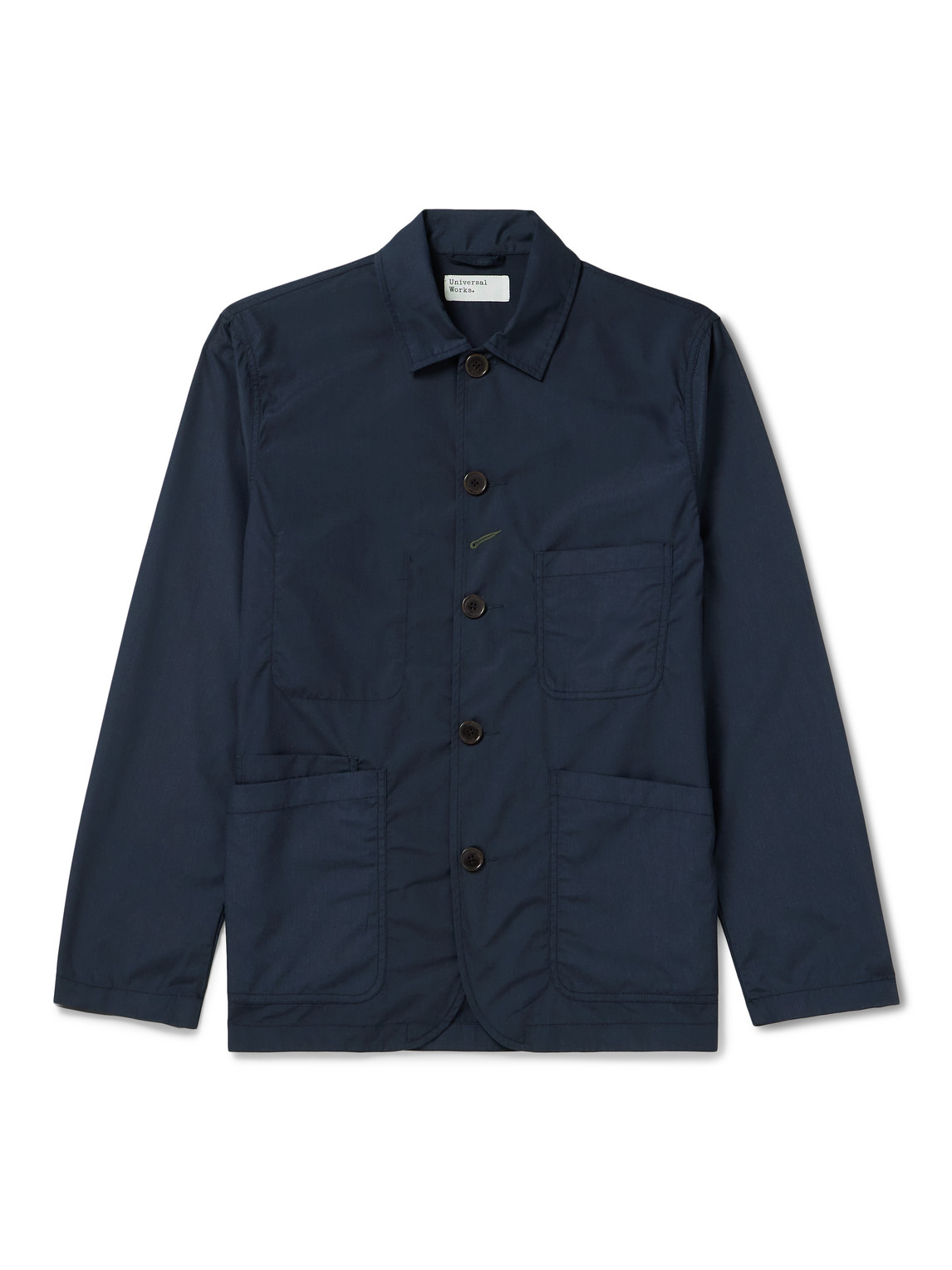 Universal Works Bakers Cotton-twill Chore Jacket In Blue