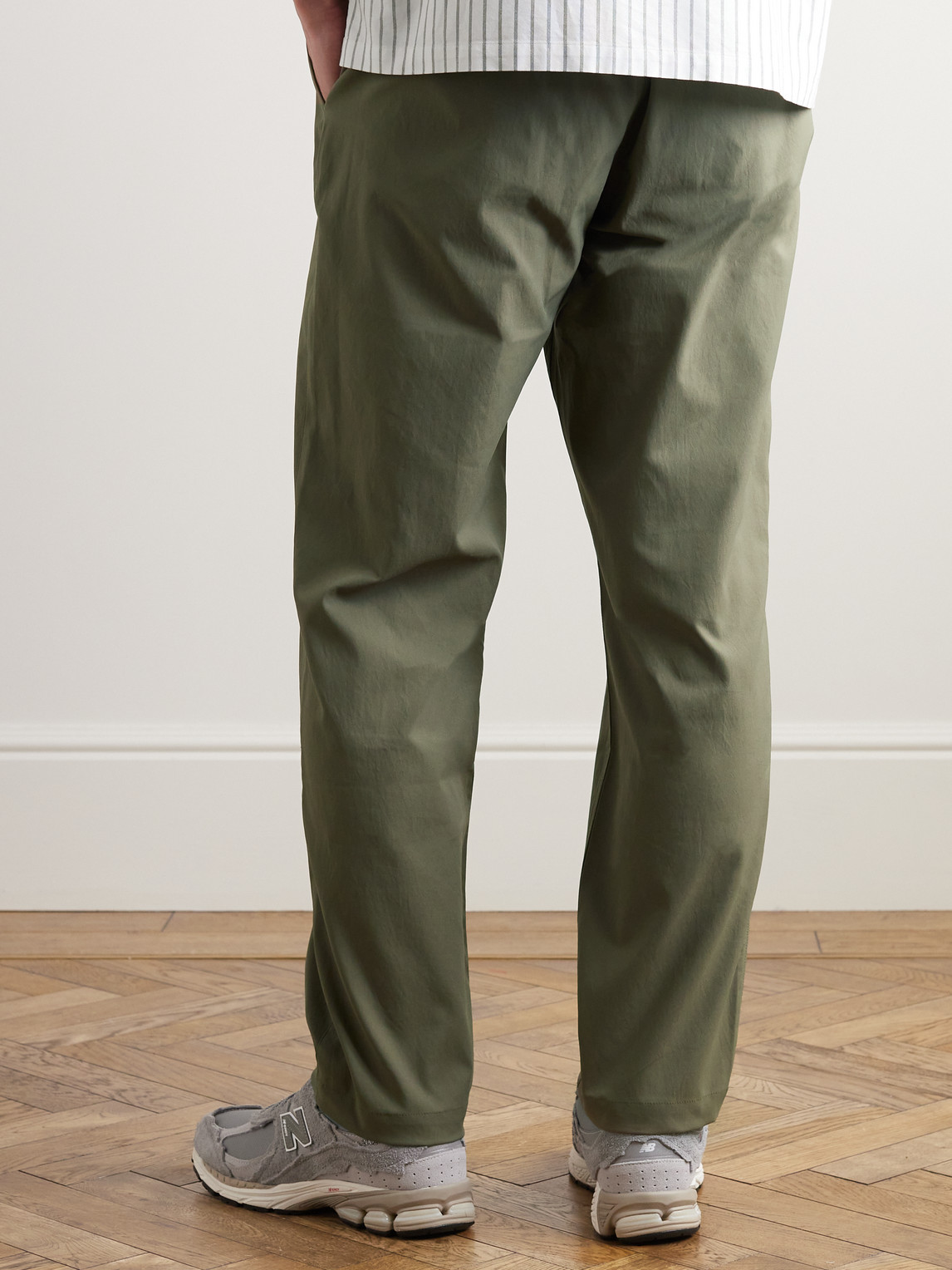 Shop Norse Projects Ezra Straight-leg Solotex® Twill Trousers In Green