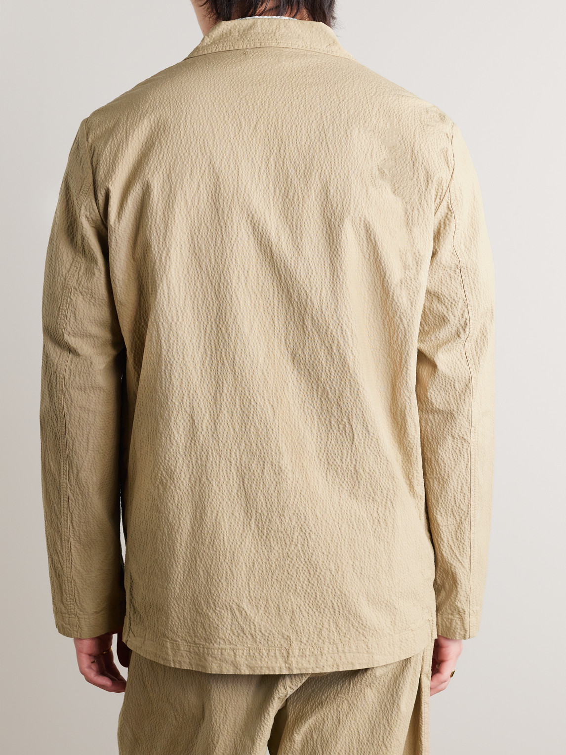 Shop Universal Works Cotton-blend Seersucker Jacket In Neutrals