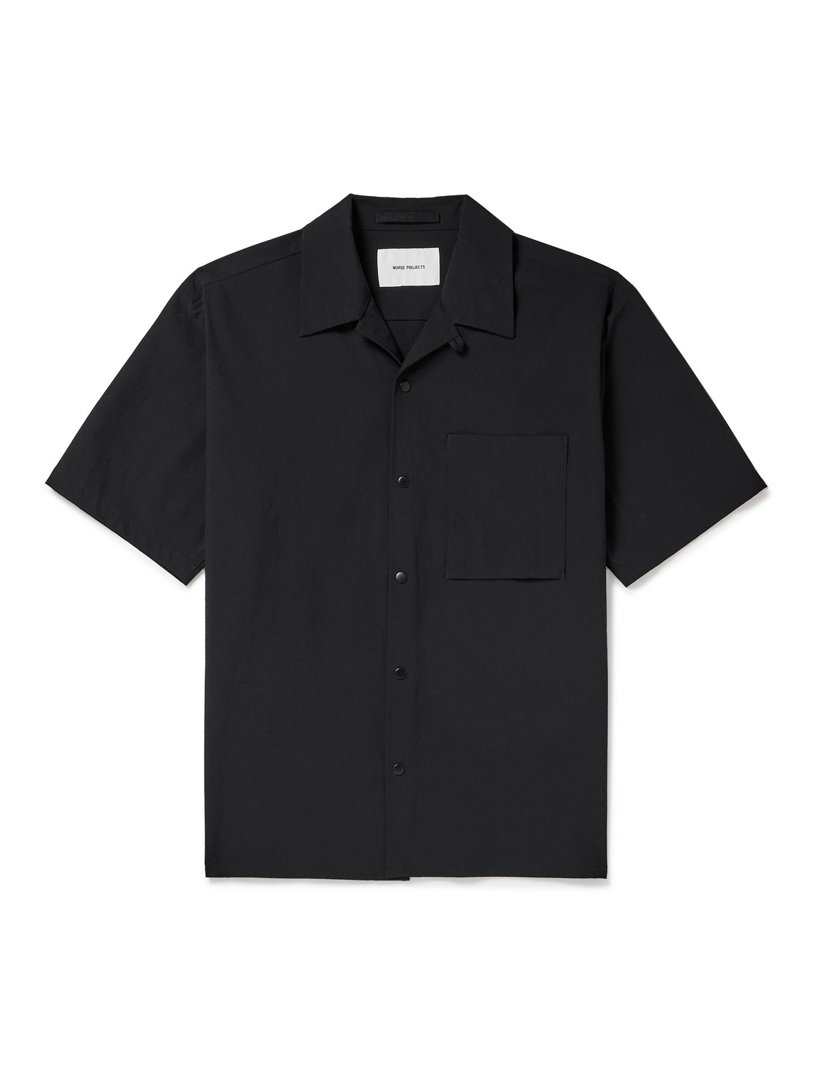 Norse Projects Carsten Travel Light Voile Shirt In Black