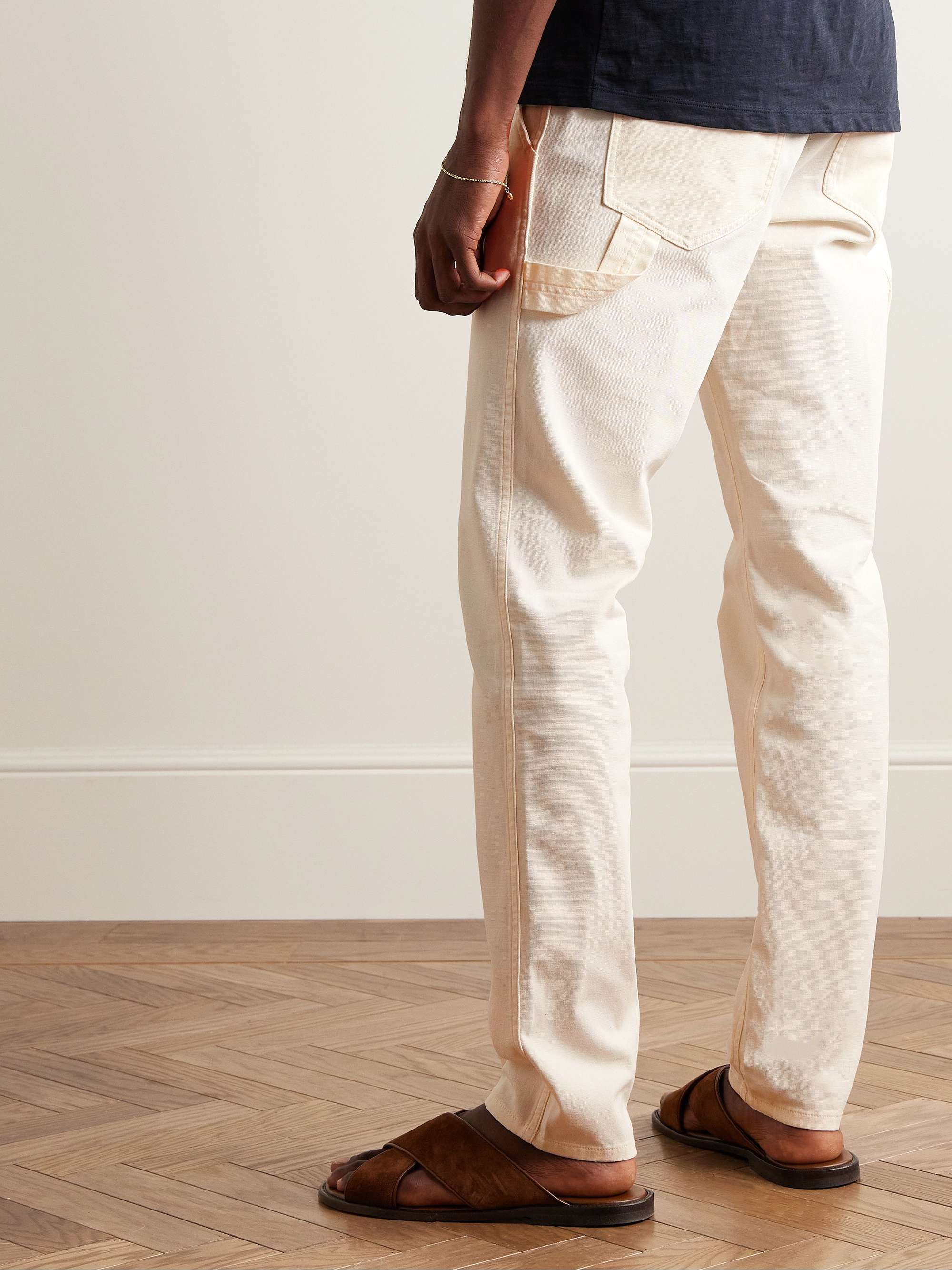 THEORY Zaine Slim-Fit Straight-Leg Stretch-Cotton Chinos for Men | MR ...
