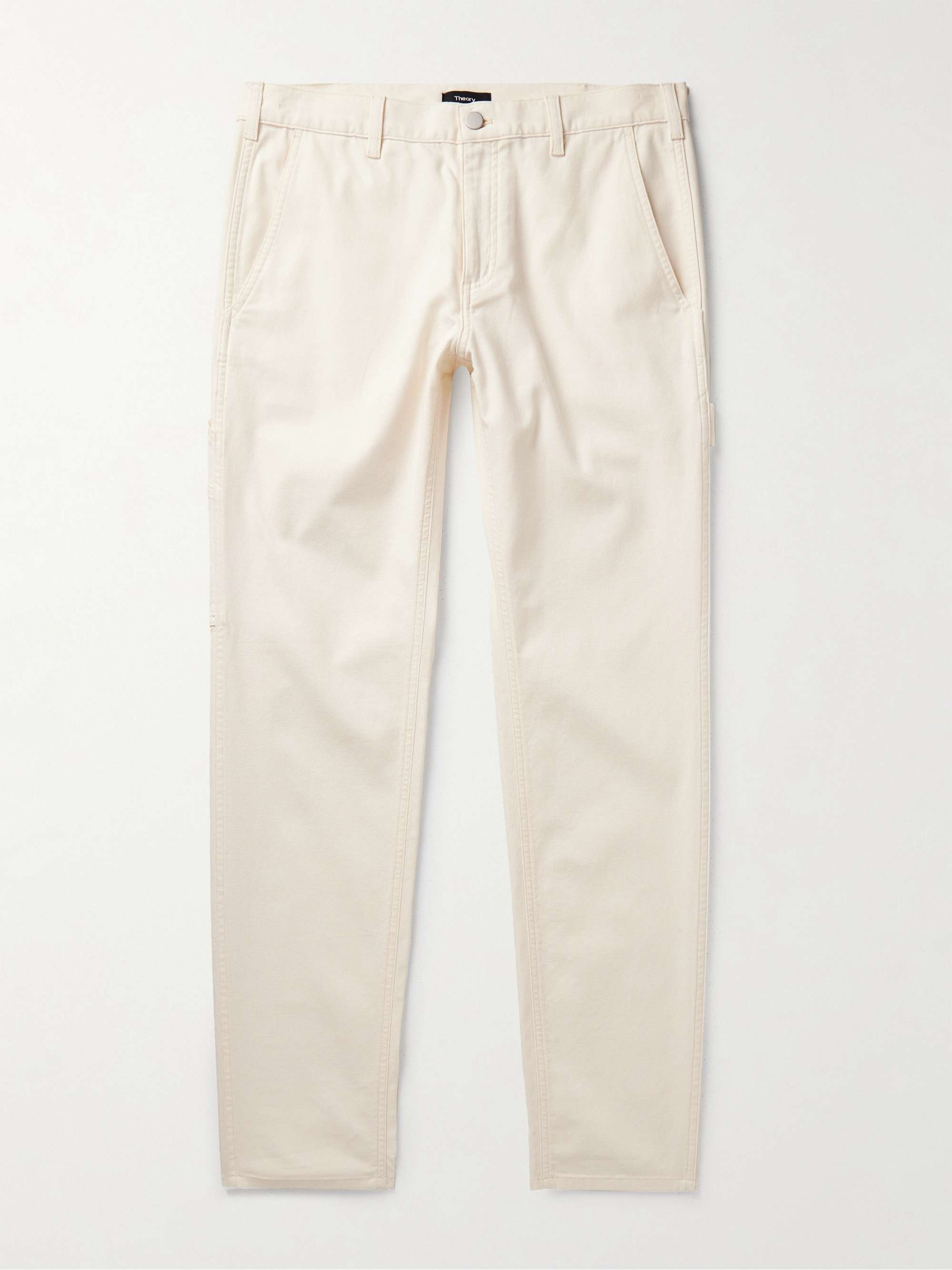 THEORY Zaine Slim-Fit Straight-Leg Stretch-Cotton Chinos for Men | MR ...