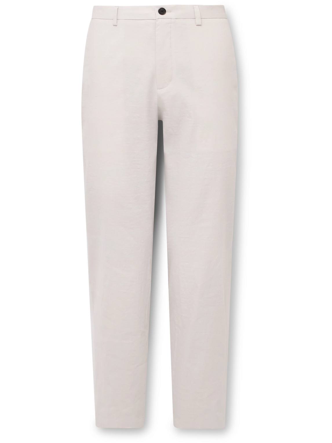 Theory Zaine Pant In Printed Precision Ponte In Neutrals