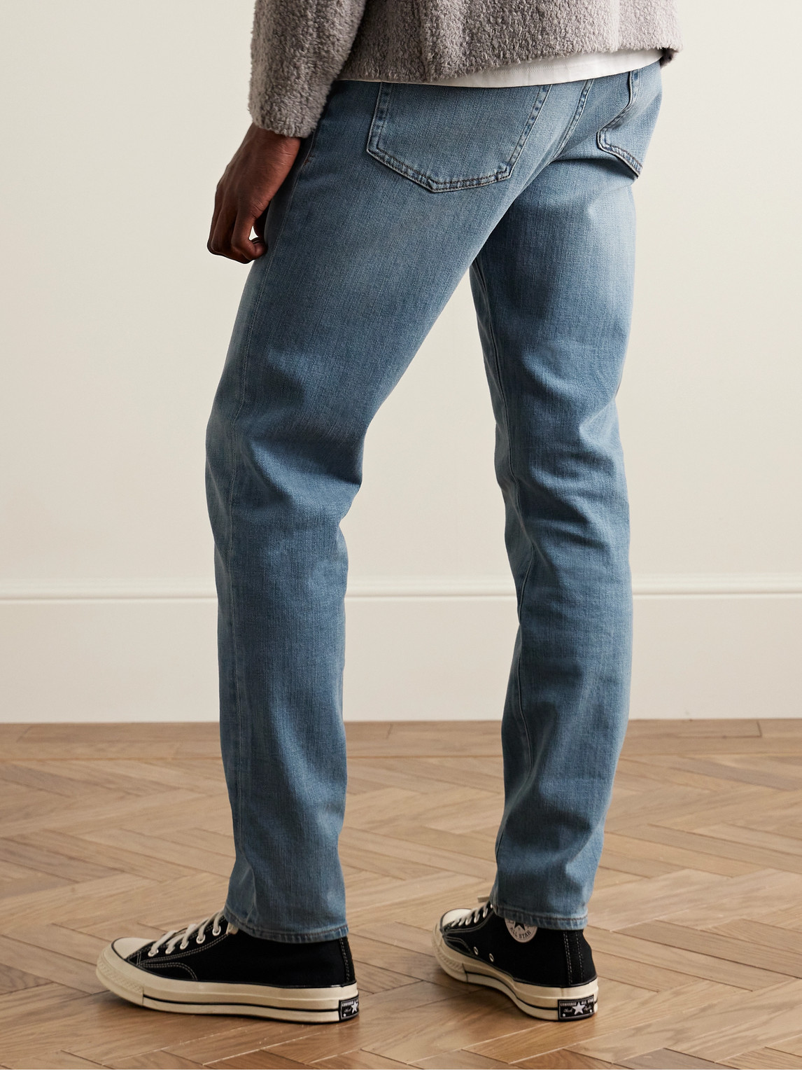 Shop Frame L'homme Athletic Slim-fit Jeans In Blue