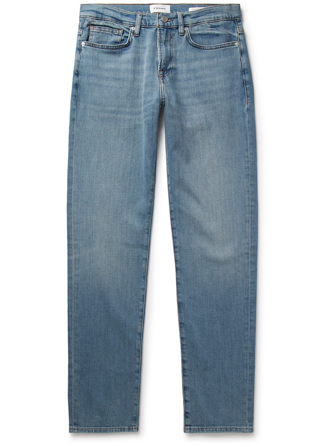 Frame L'homme Athletic Slim-fit Jeans In Blue