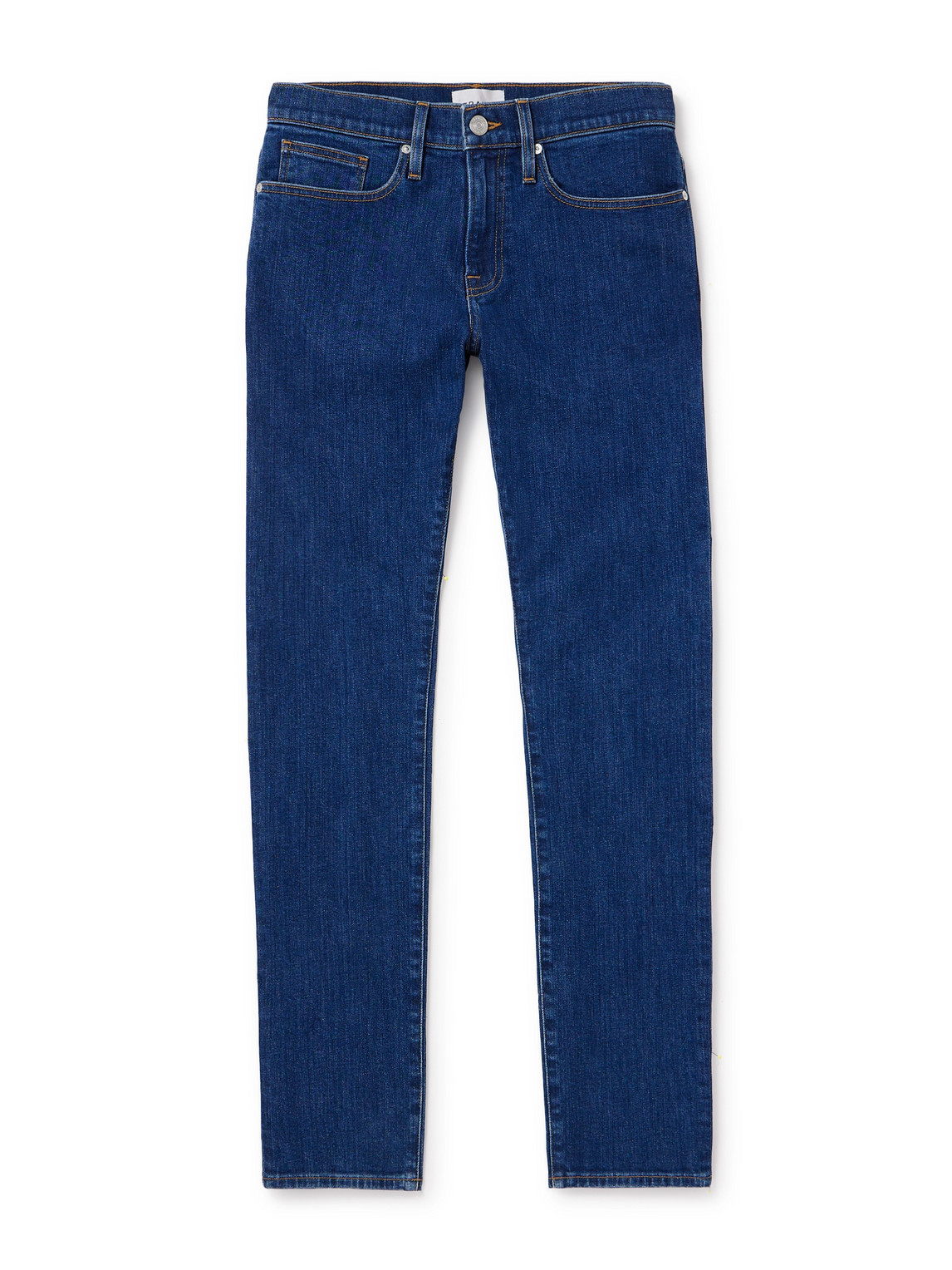 Frame Mens West View L'homme Slim-fit Stretch-denim Jeans In Blue