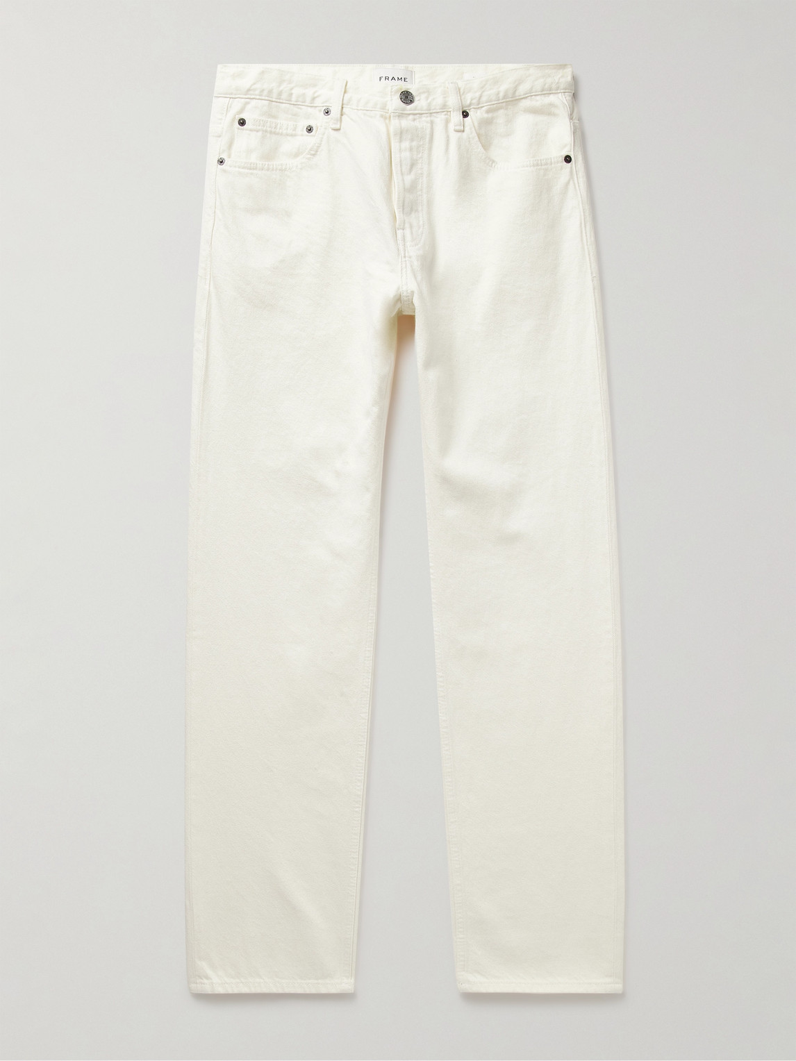 Frame The Straight Leg Jeans In White