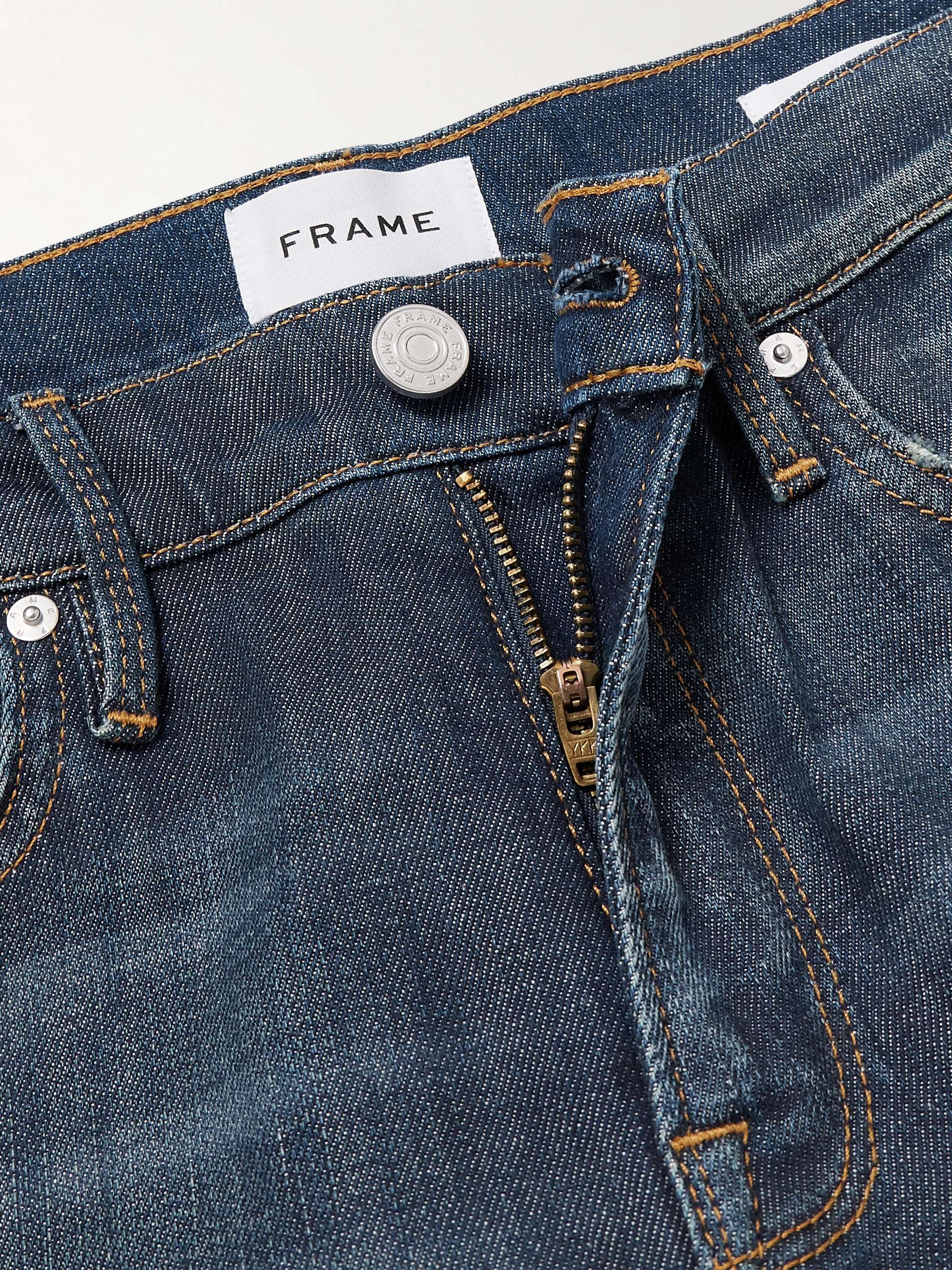 FRAME L'Homme Slim-Fit Dry Denim Jeans