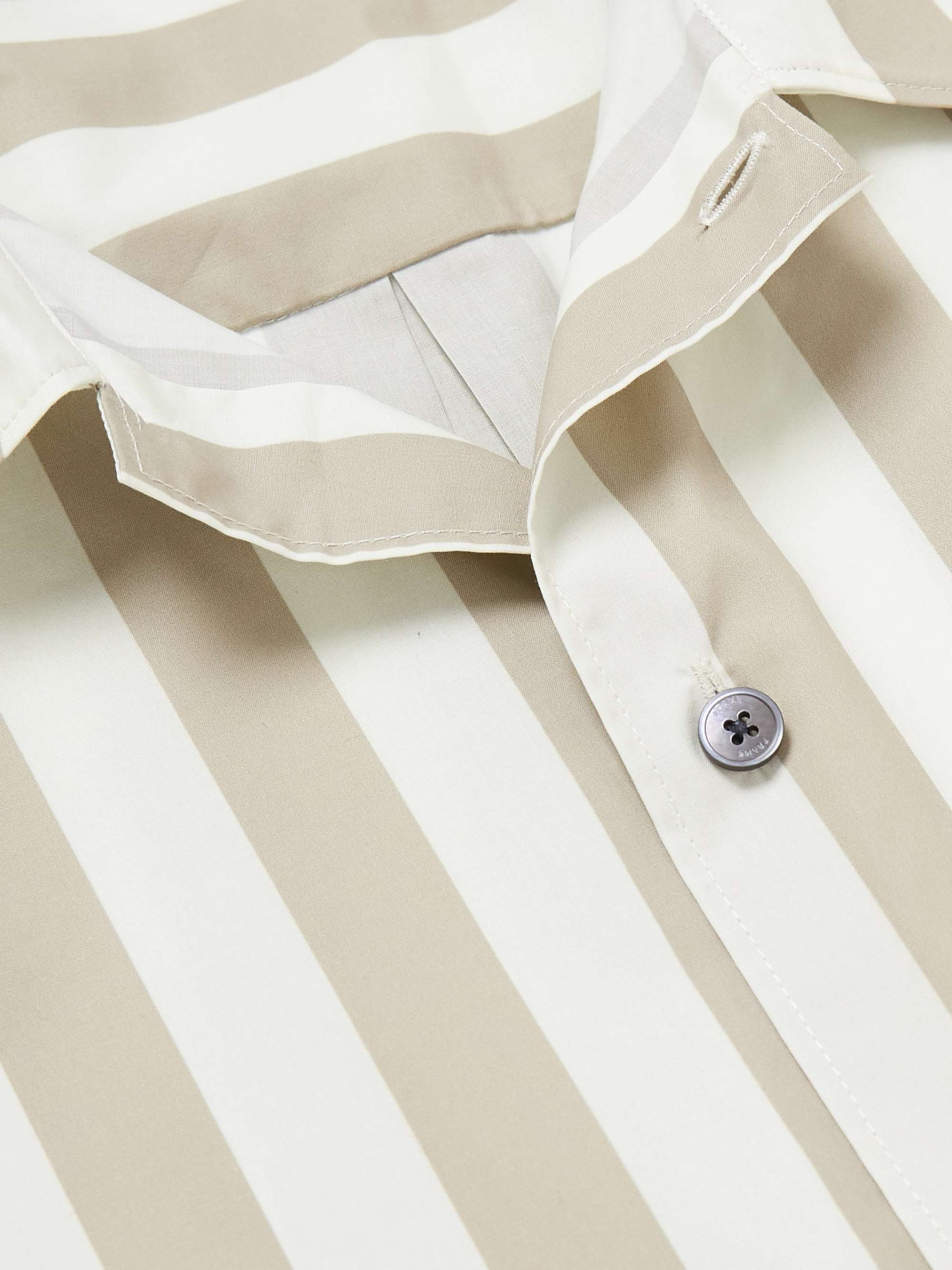 FRAME Striped Cotton-Poplin Shirt for Men | MR PORTER