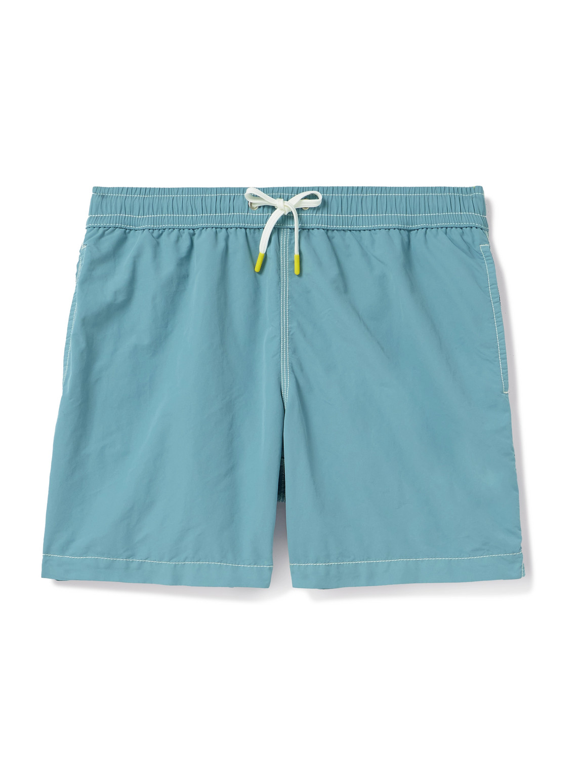 Hartford Straight-leg Mid-length Swim Shorts In Blue