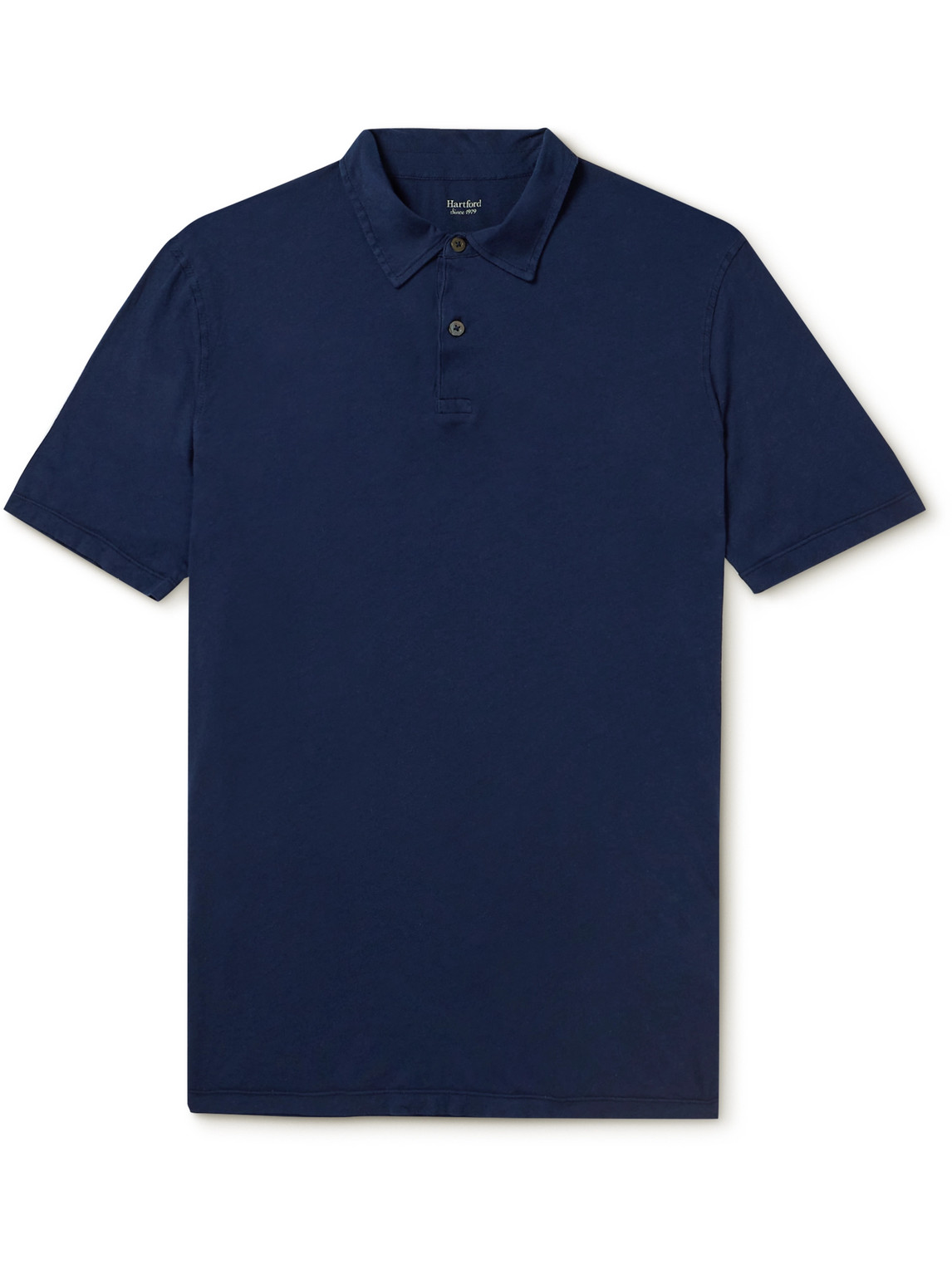 Hartford Cotton-jersey Polo Shirt In Blue