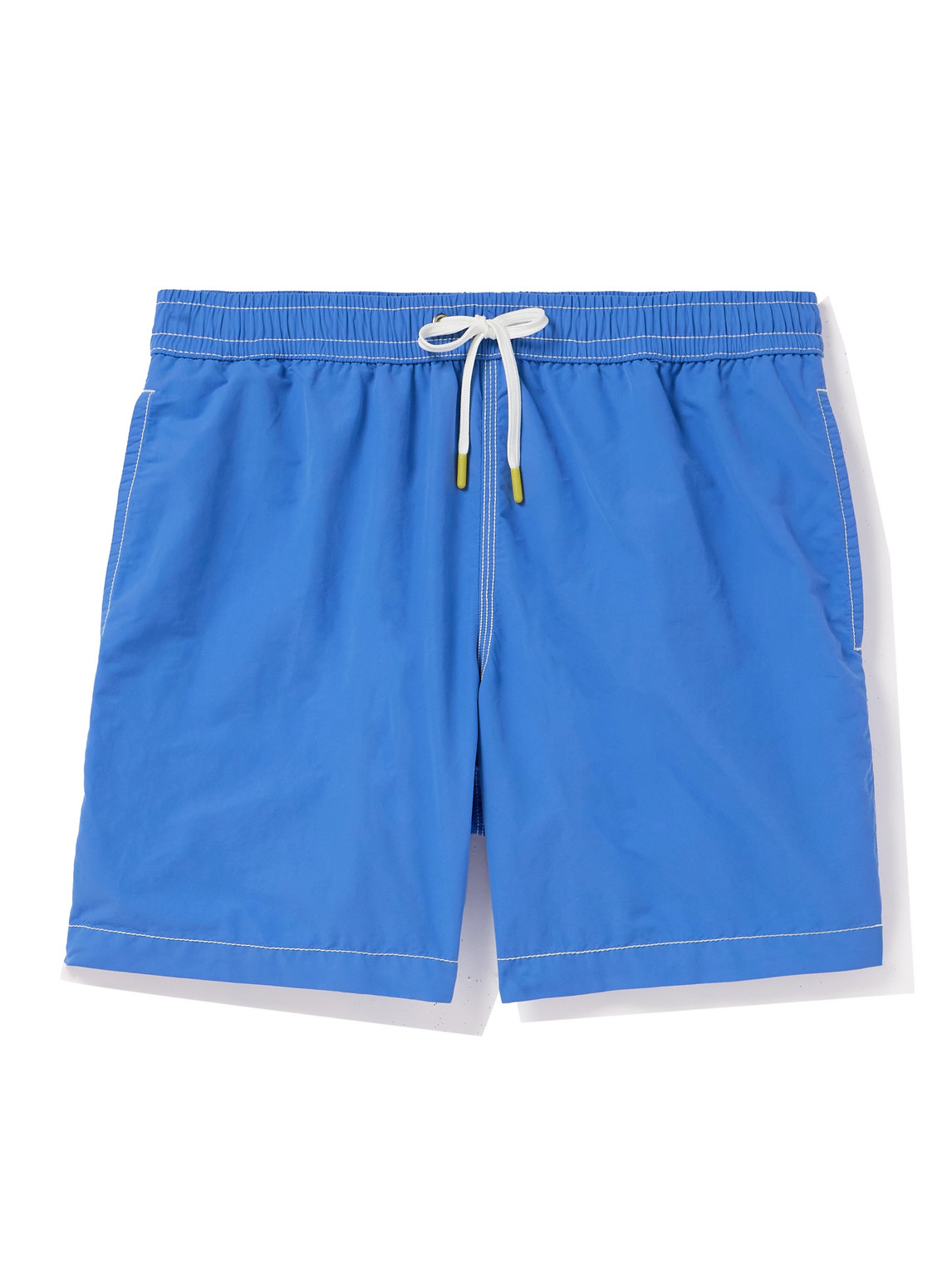 Hartford Straight-leg Mid-length Swim Shorts In Blue