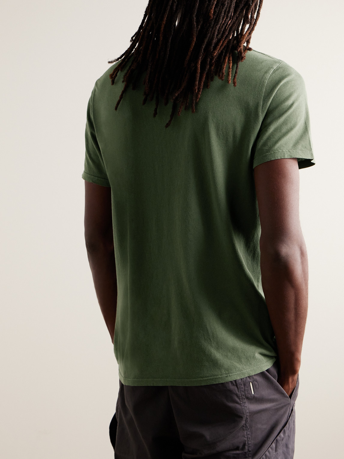 Shop Alex Mill Mercer Cotton-jersey T-shirt In Green