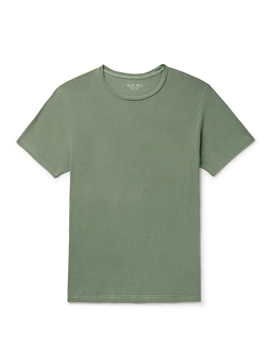 Alex Mill Mercer Cotton-jersey T-shirt In Green