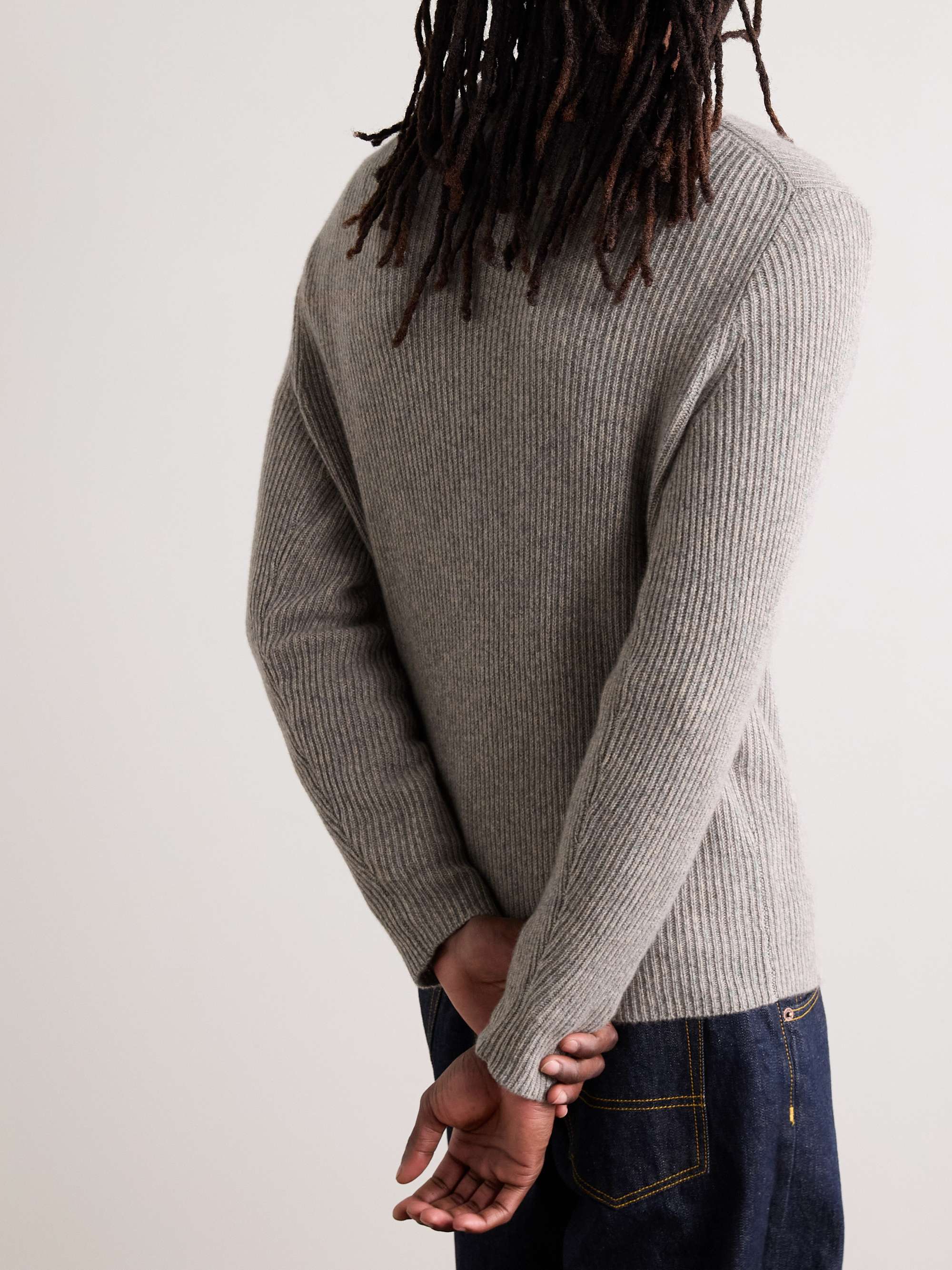 ALEX MILL Jordan Slim-Fit Ribbed Cashmere Sweater for Men | MR PORTER