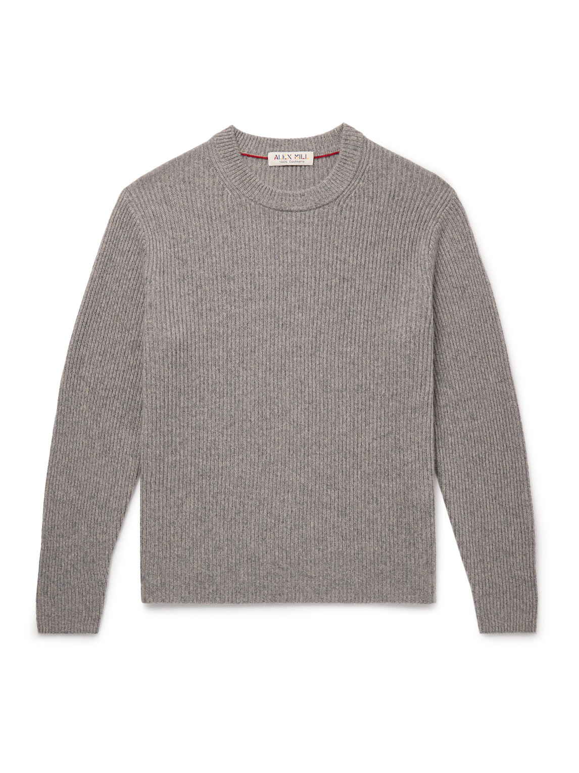 Alex Mill Jordan Ribbed Brushed-cashmere Sweater In Neutrals