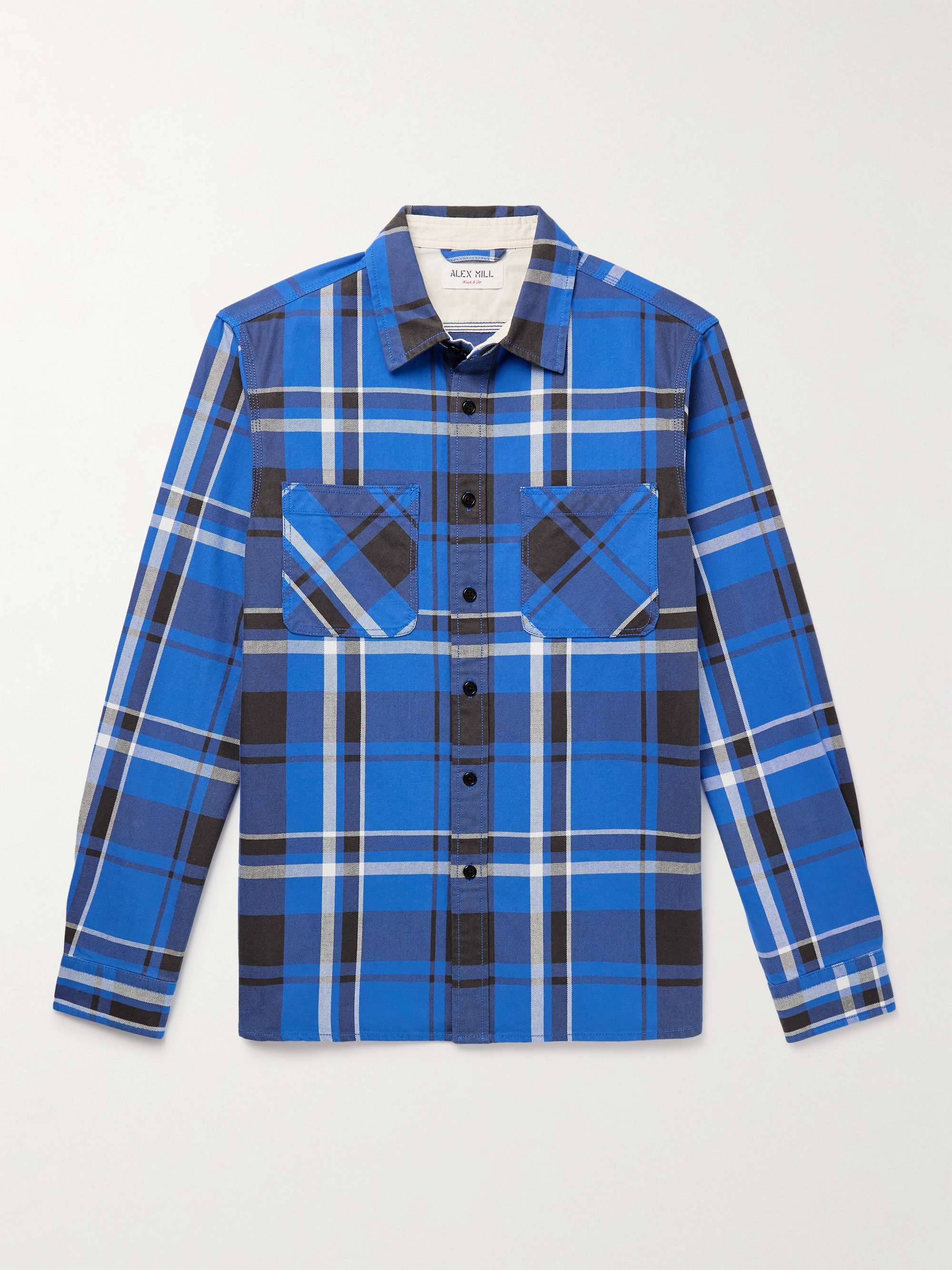 ALEX MILL Chore Checked Cotton-Twill Overshirt for Men | MR PORTER