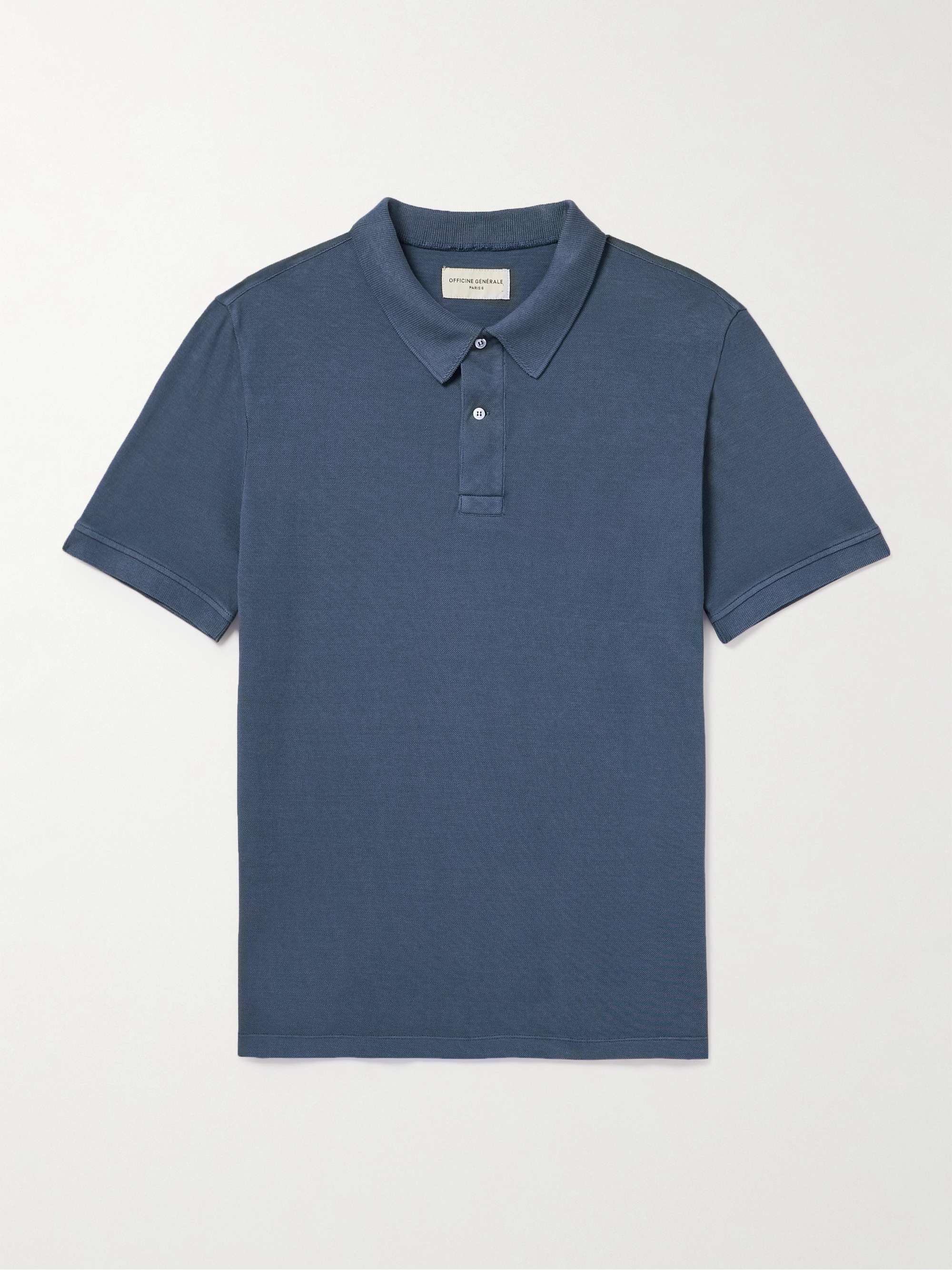 Dyed Cotton Piquet Polo