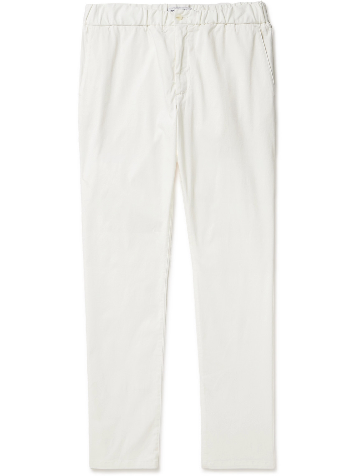 Frescobol Carioca Bruno Straight-leg Cotton-blend Trousers In White