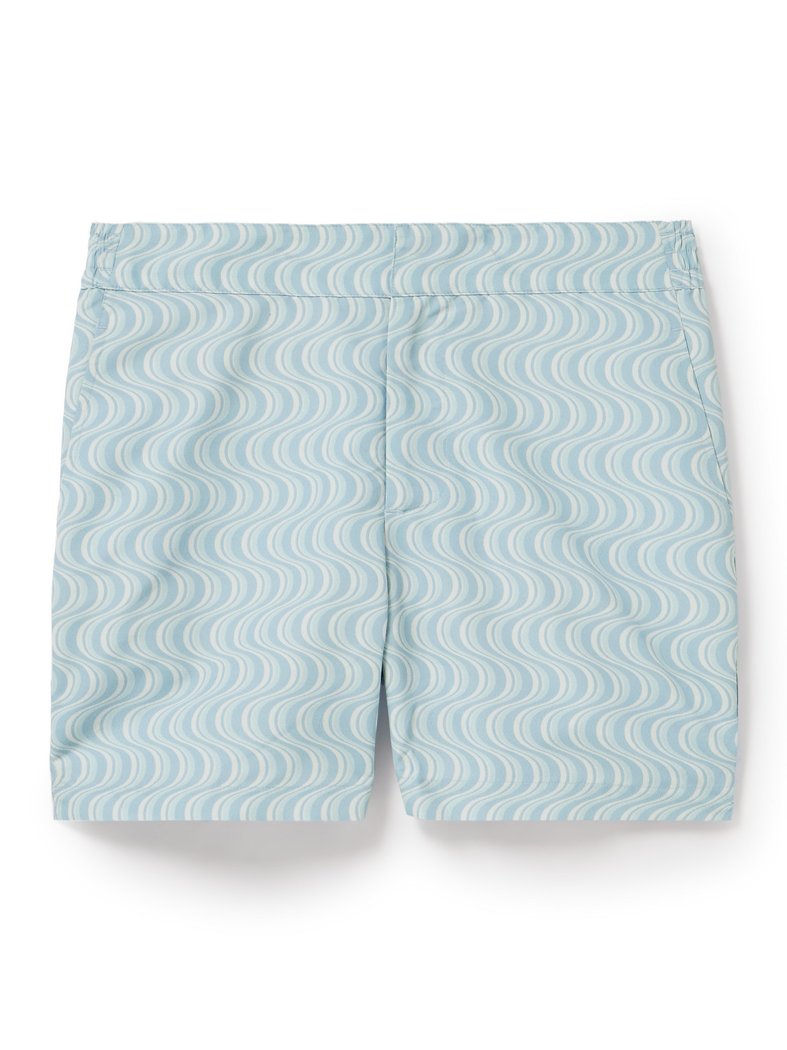 Classic Slim-Fit Mid-Length Printed Recycled Swim Shorts