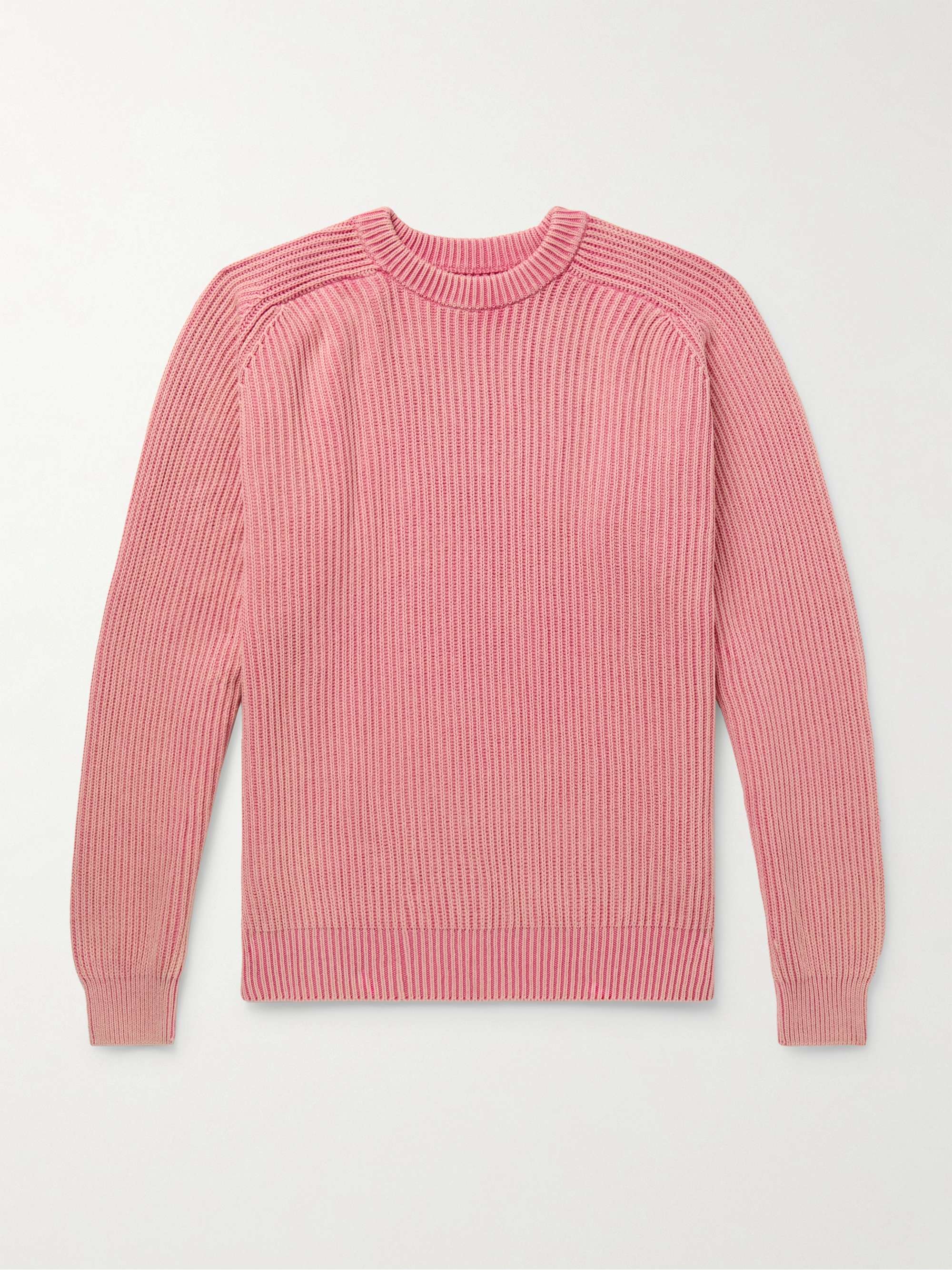 NOAH Summer Shaker Ribbed Cotton Sweater for Men | MR PORTER