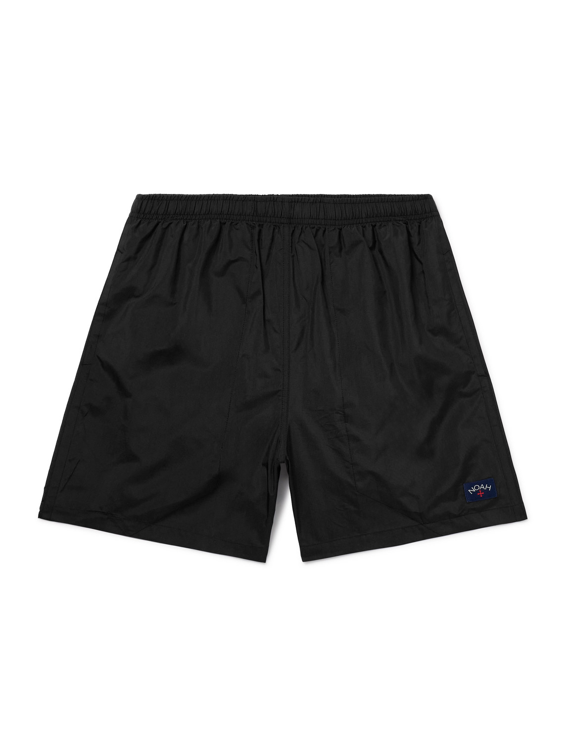 Straight-Leg Mid-Length Logo-Appliquéd Swim Shorts