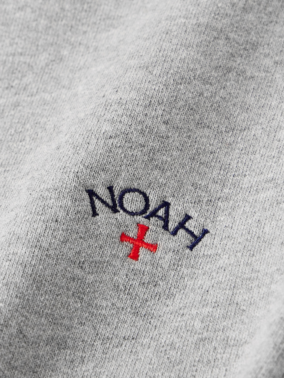 Shop Noah Core Tapered Logo-embroidered Cotton-jersey Sweatpants In Gray