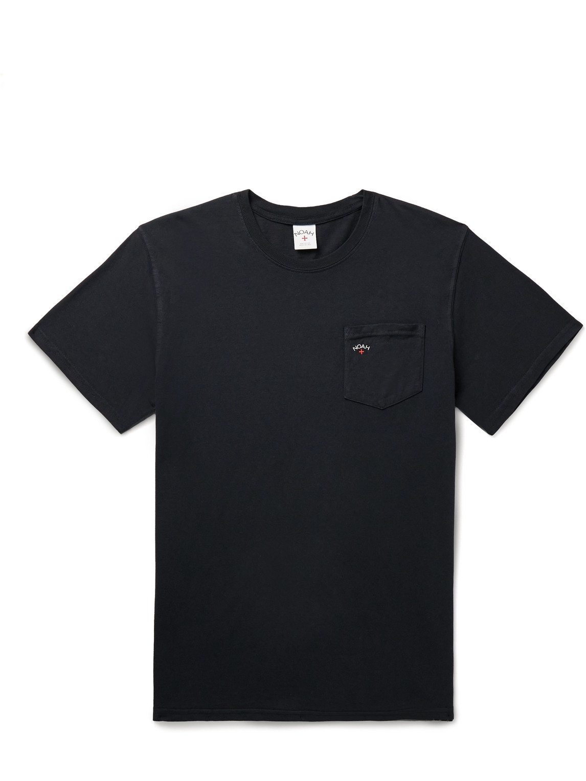 Noah Core Logo-print Cotton-blend Jersey T-shirt In Black