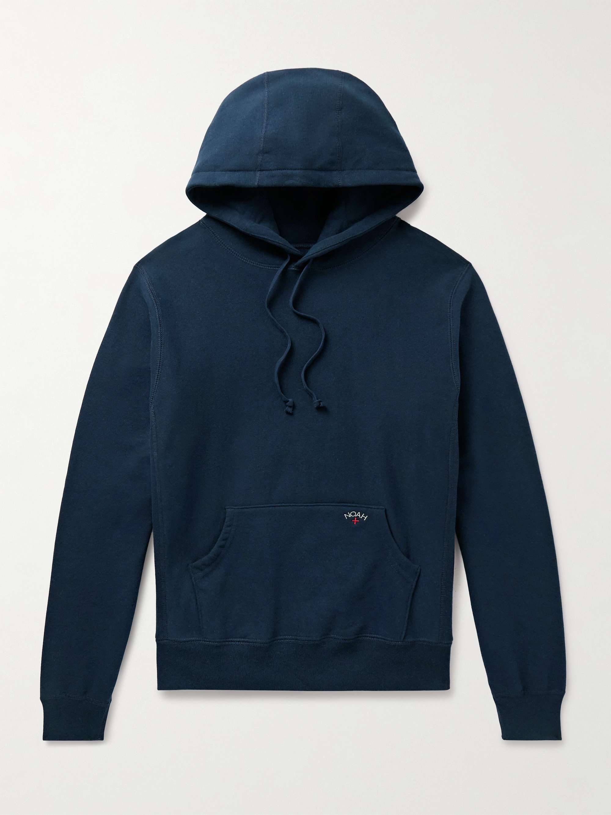 Logo-Embroidered Cotton-Jersey Hoodie