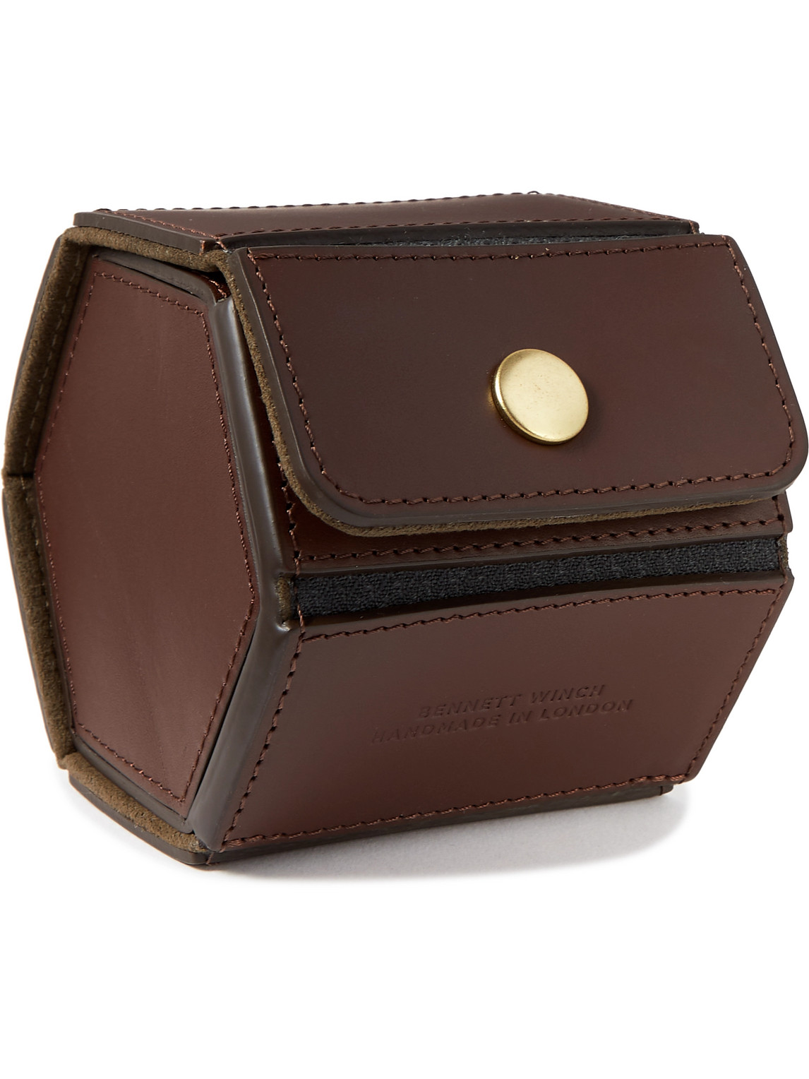Logo-Embossed Leather Watch Roll