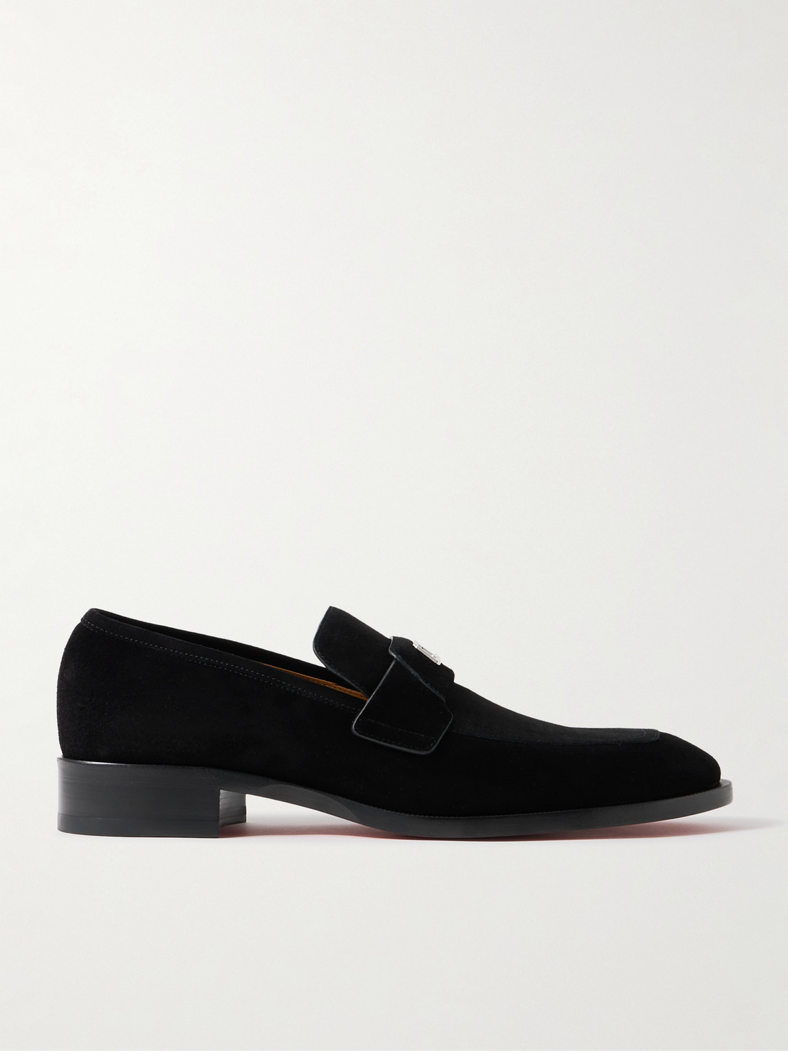 Christian Louboutin Varsimoc Logo-Embellished Suede Loafers - Men