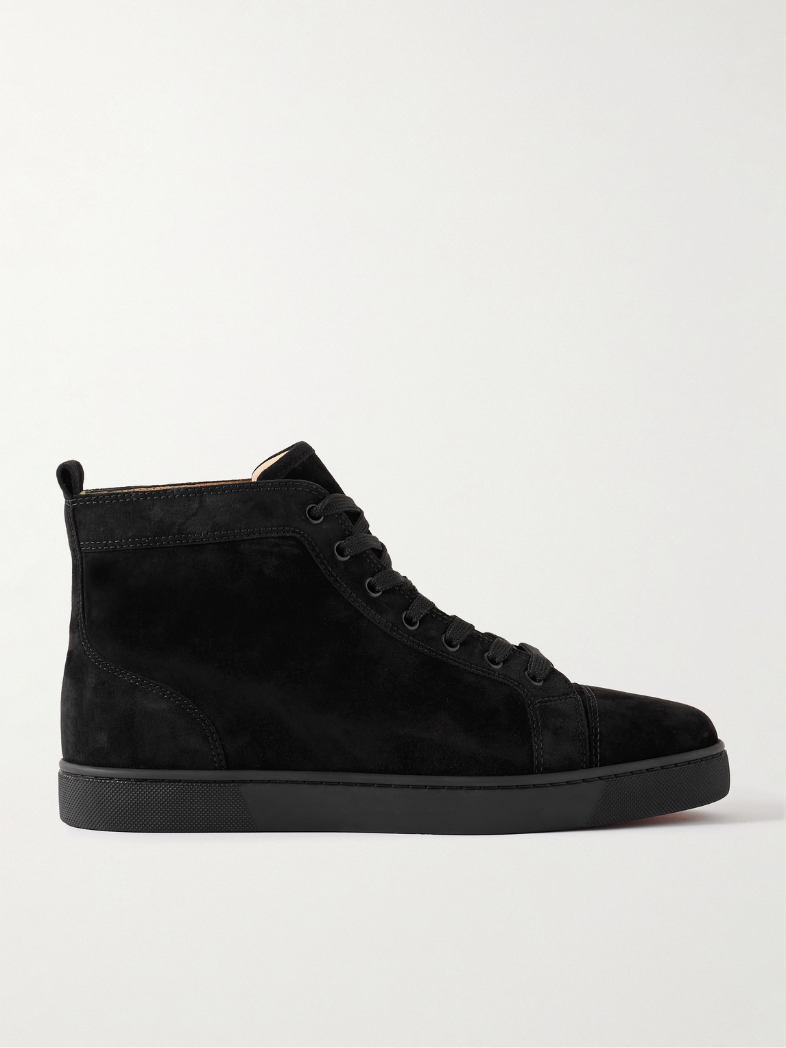 Christian Louboutin Louis Logo-Embellished Suede High-Top Sneakers - Men