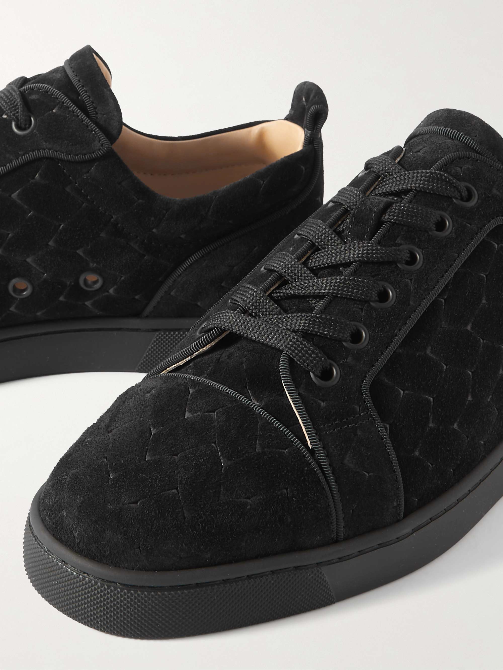 Louis Junior Orlato Sneakers aus geflochtenem Veloursleder von CHRISTIAN LOUBOUTIN fur Herren MR PORTER