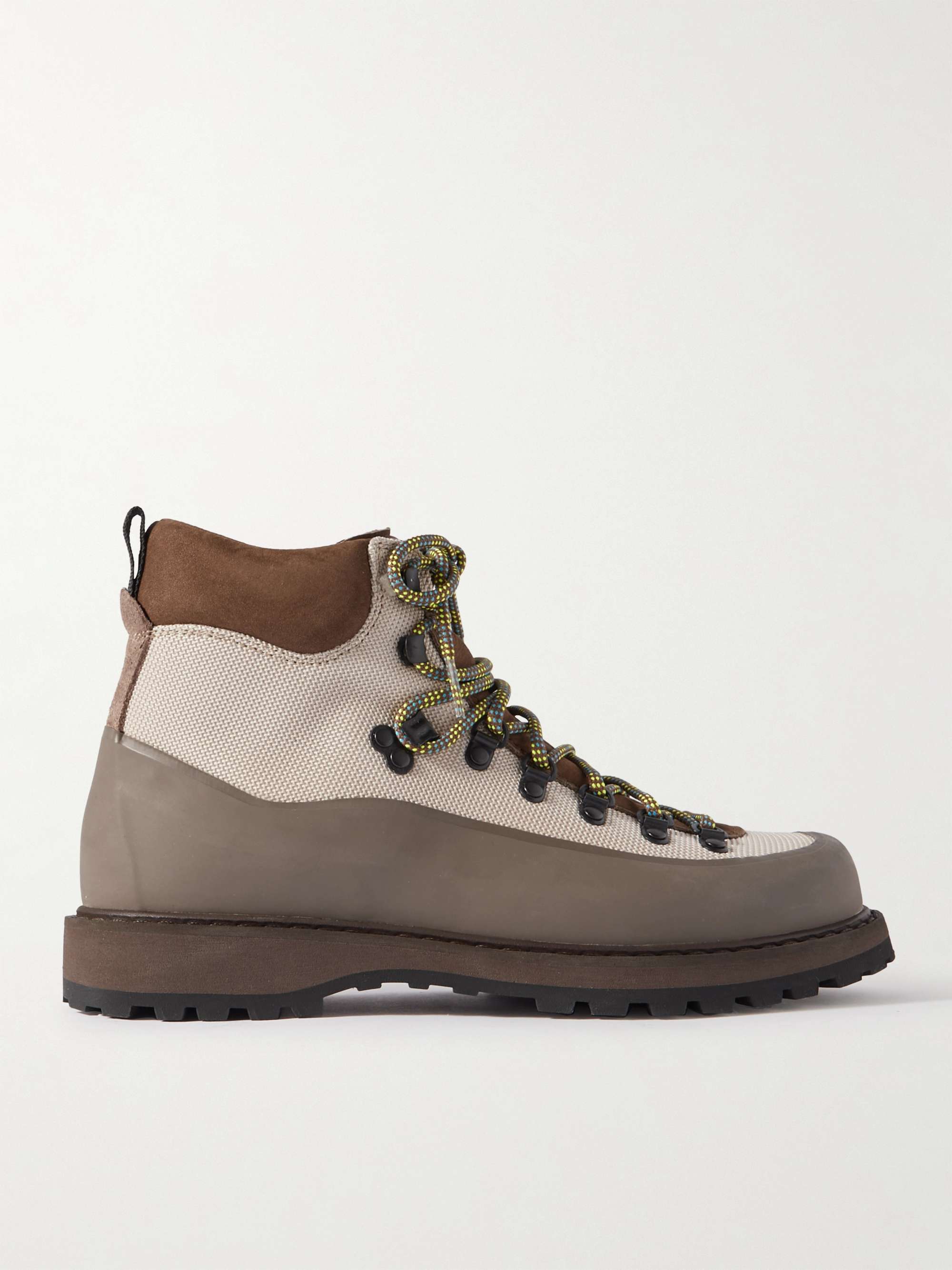 DIEMME Roccia Vet Sport Rubber and Suede-Trimmed Tech-Mesh Hiking Boots ...