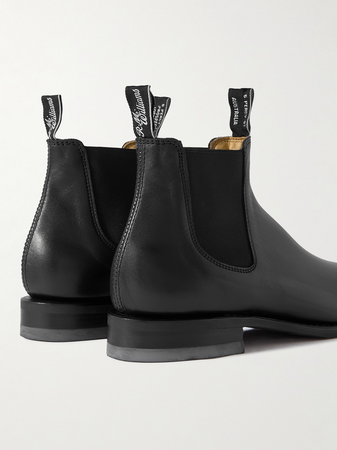 Shop R.m.williams Comfort Craftsman Leather Chelsea Boots In Black