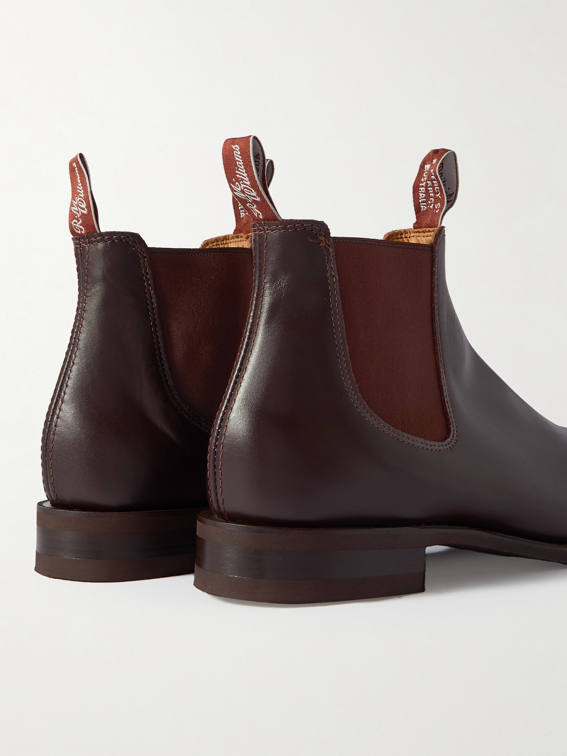 Shop R.m.williams Comfort Craftsman Leather Chelsea Boots In Brown