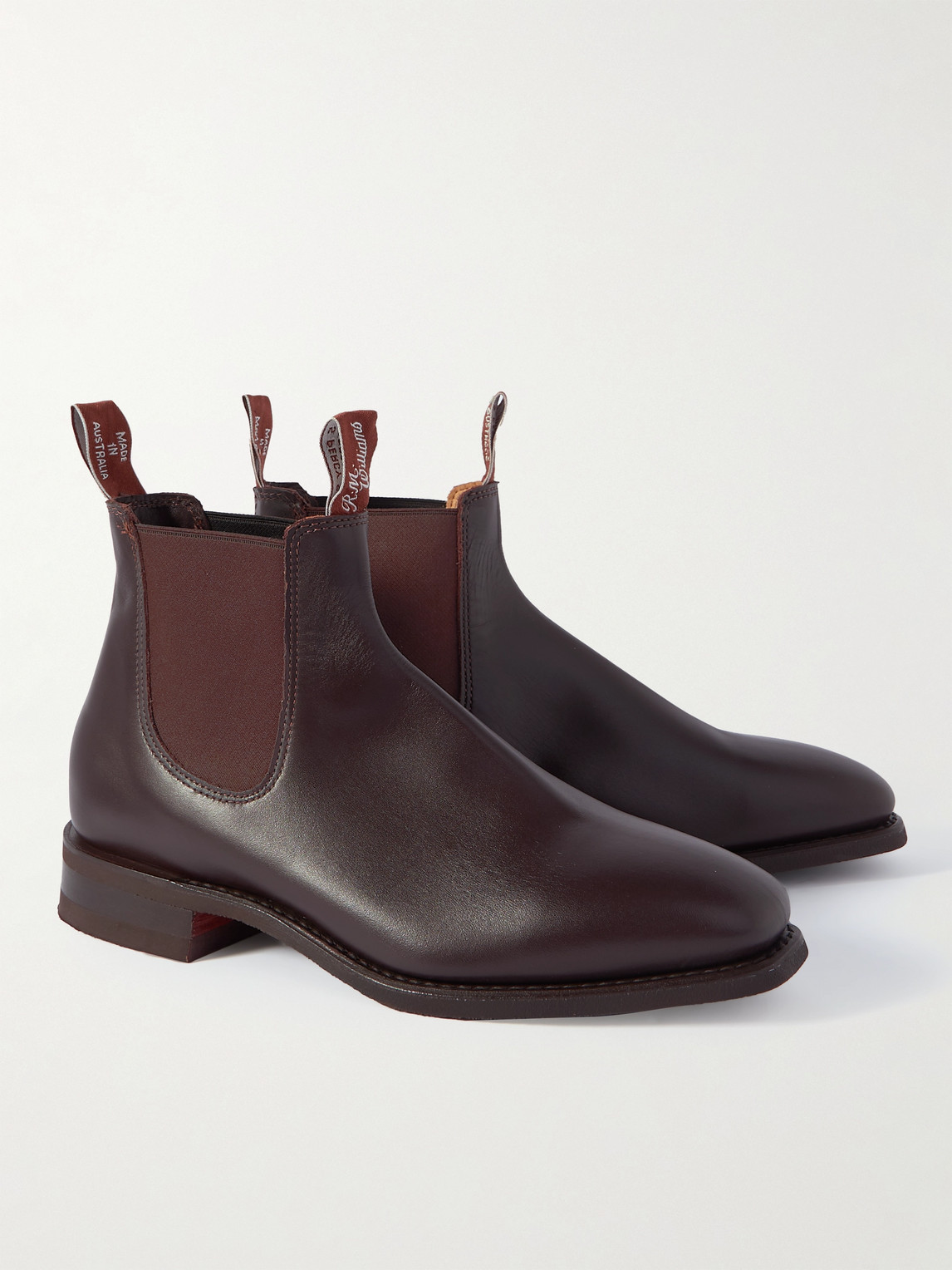 Shop R.m.williams Comfort Craftsman Leather Chelsea Boots In Brown