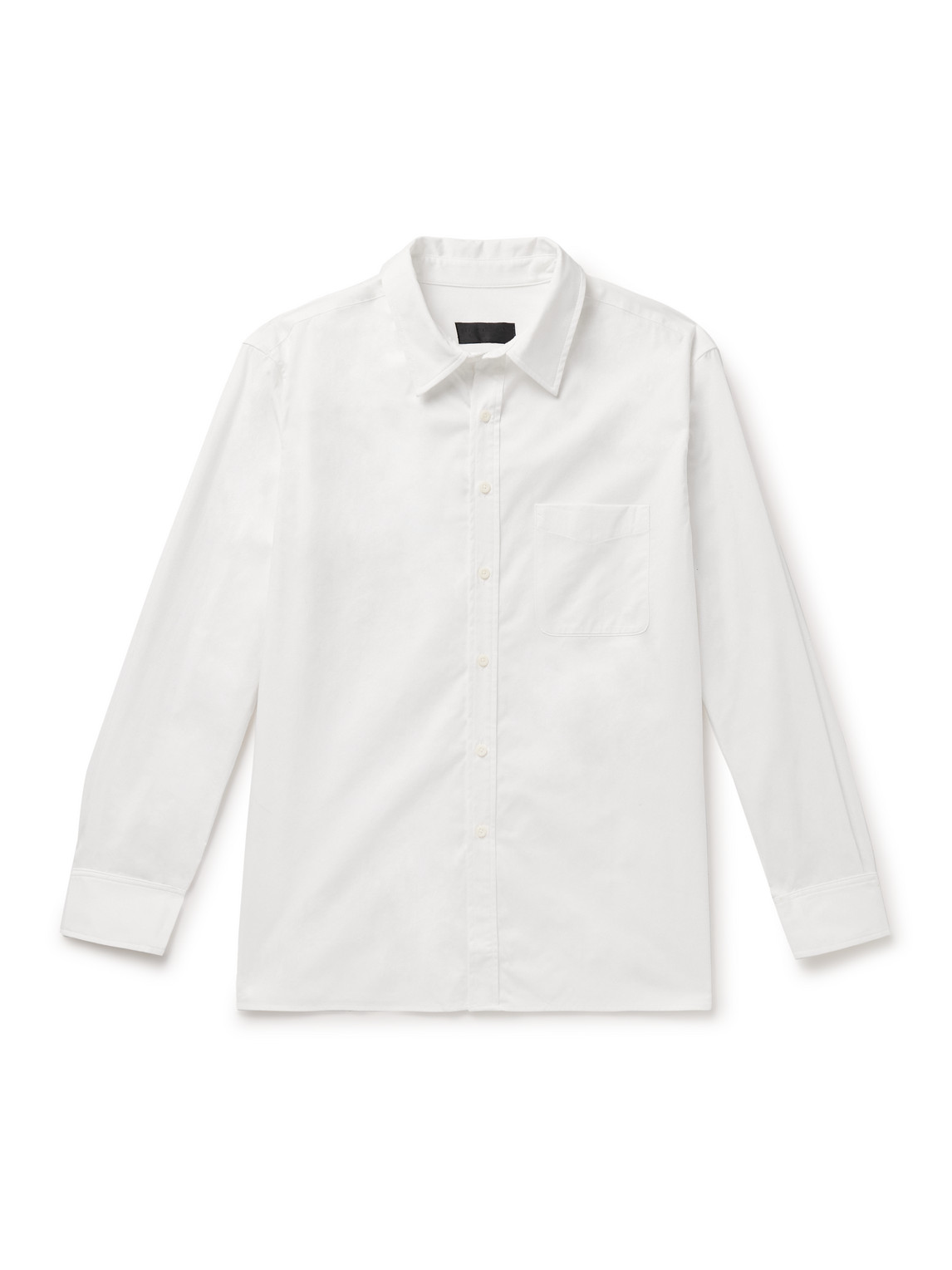 Nili Lotan Finn Cotton-poplin Shirt In White