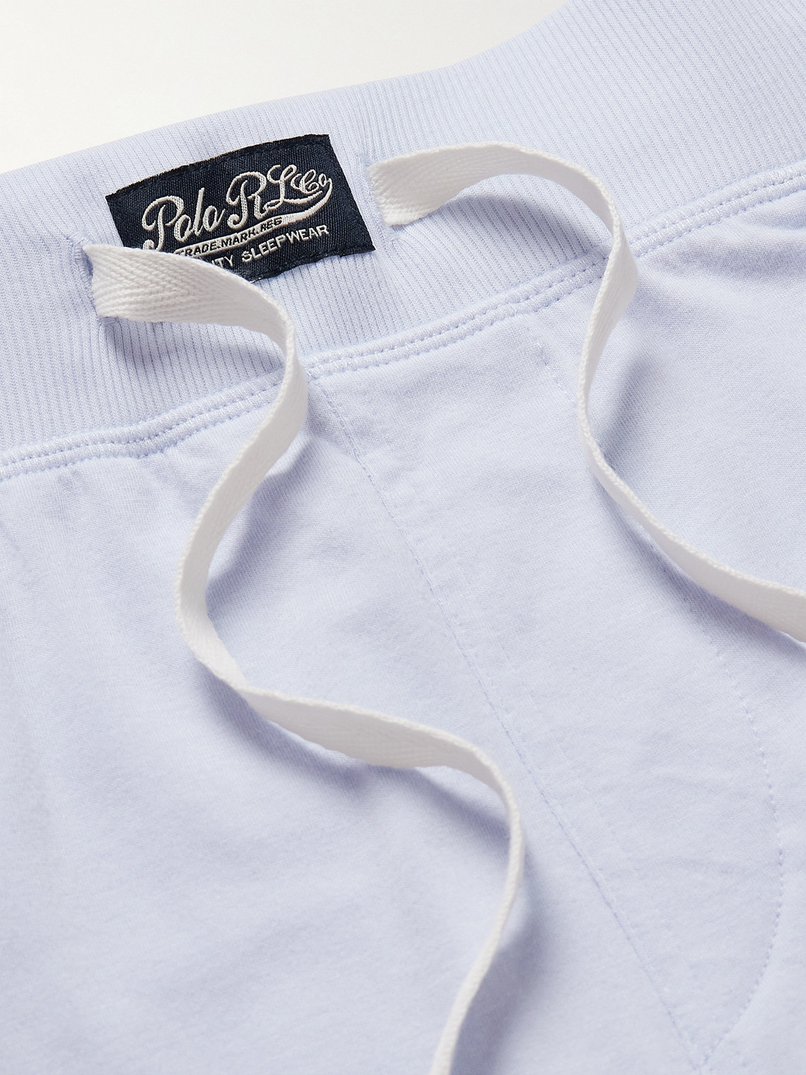 Shop Polo Ralph Lauren Straight-leg Stretch Modal And Cotton-blend Jersey Pyjama Shorts In Blue