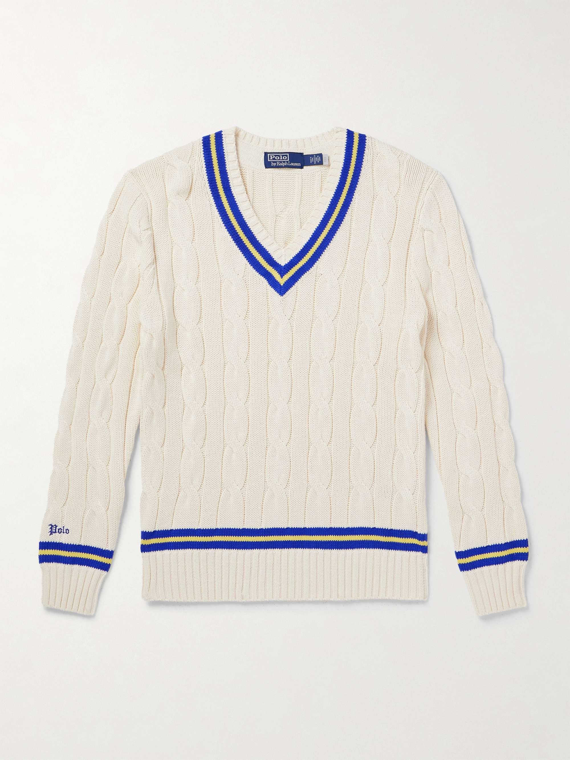 Cable-Knit Cotton Sweater