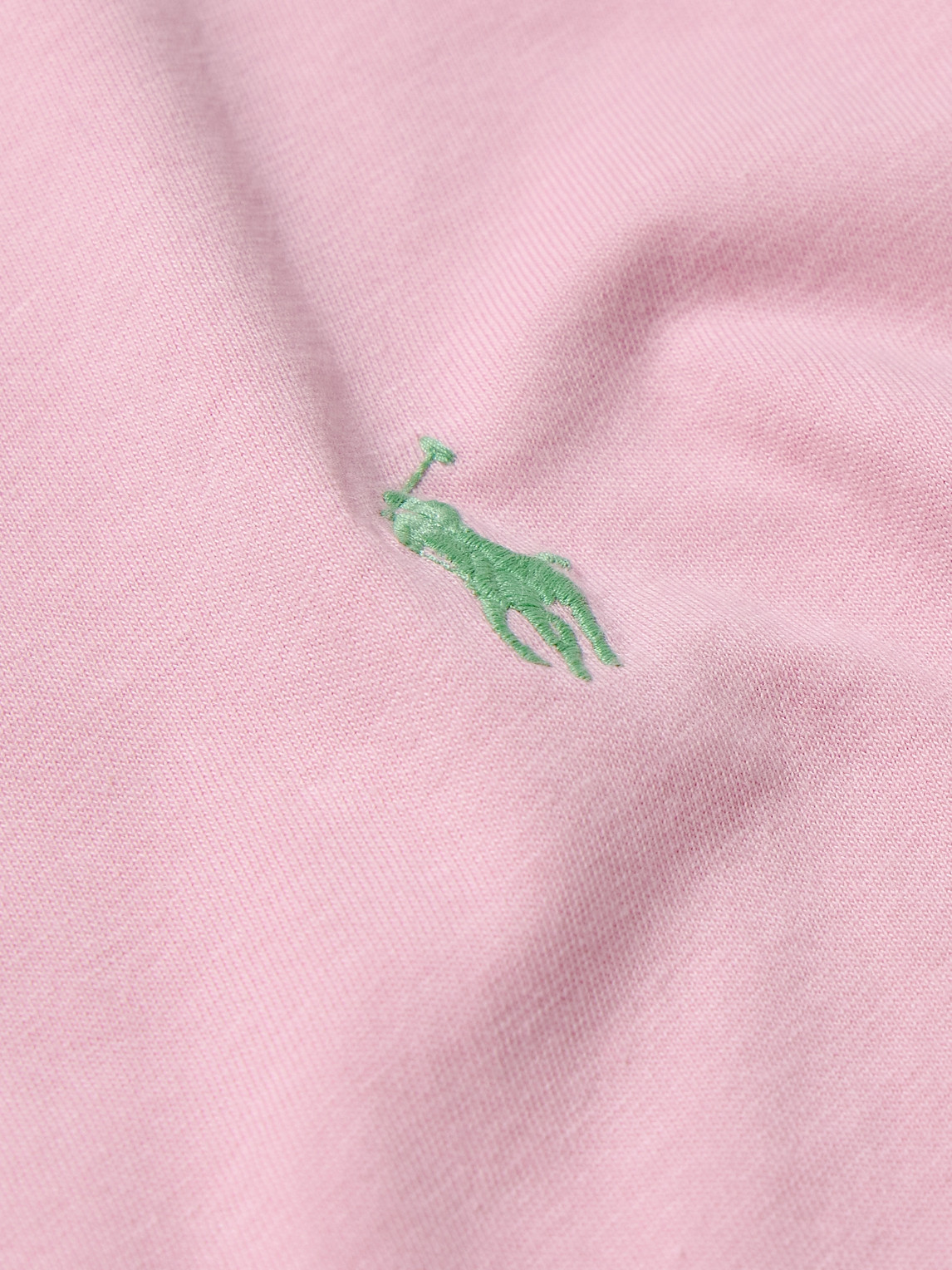 Shop Polo Ralph Lauren Logo-embroidered Cotton-jersey T-shirt In Pink
